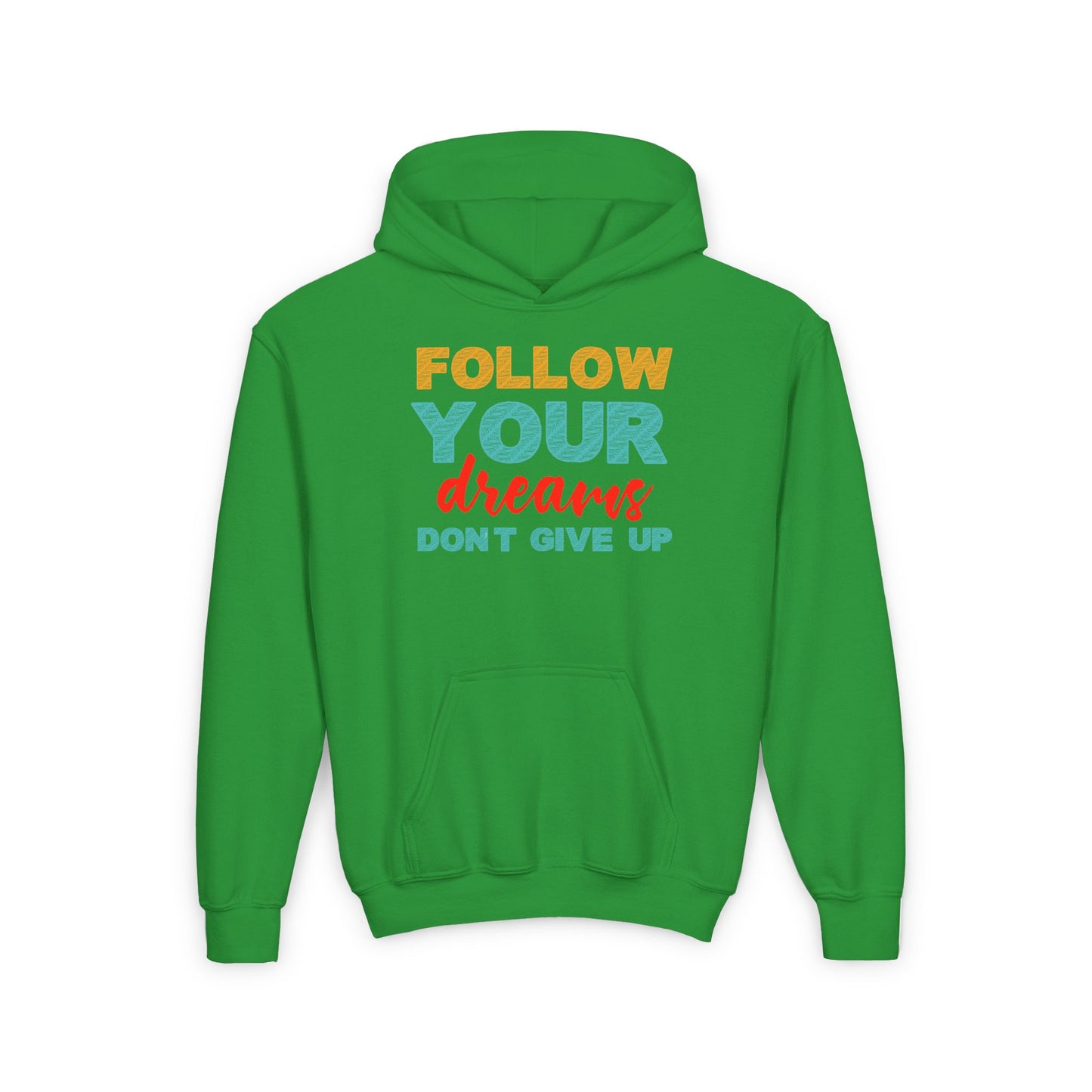 Follow Your Dreams Youth Heavy Blend Hooded Sweatshirt