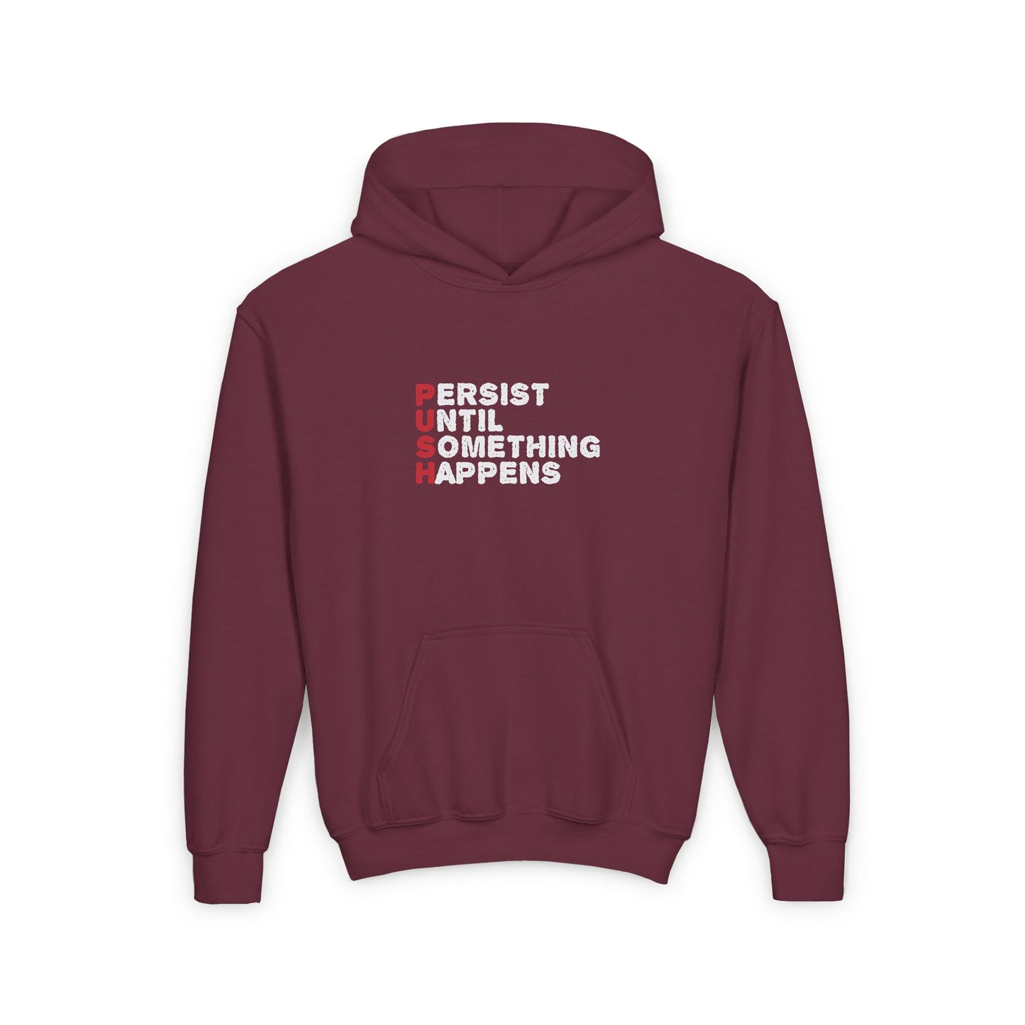 Persist Until Something Happens Youth Heavy Blend Hooded Sweatshirt