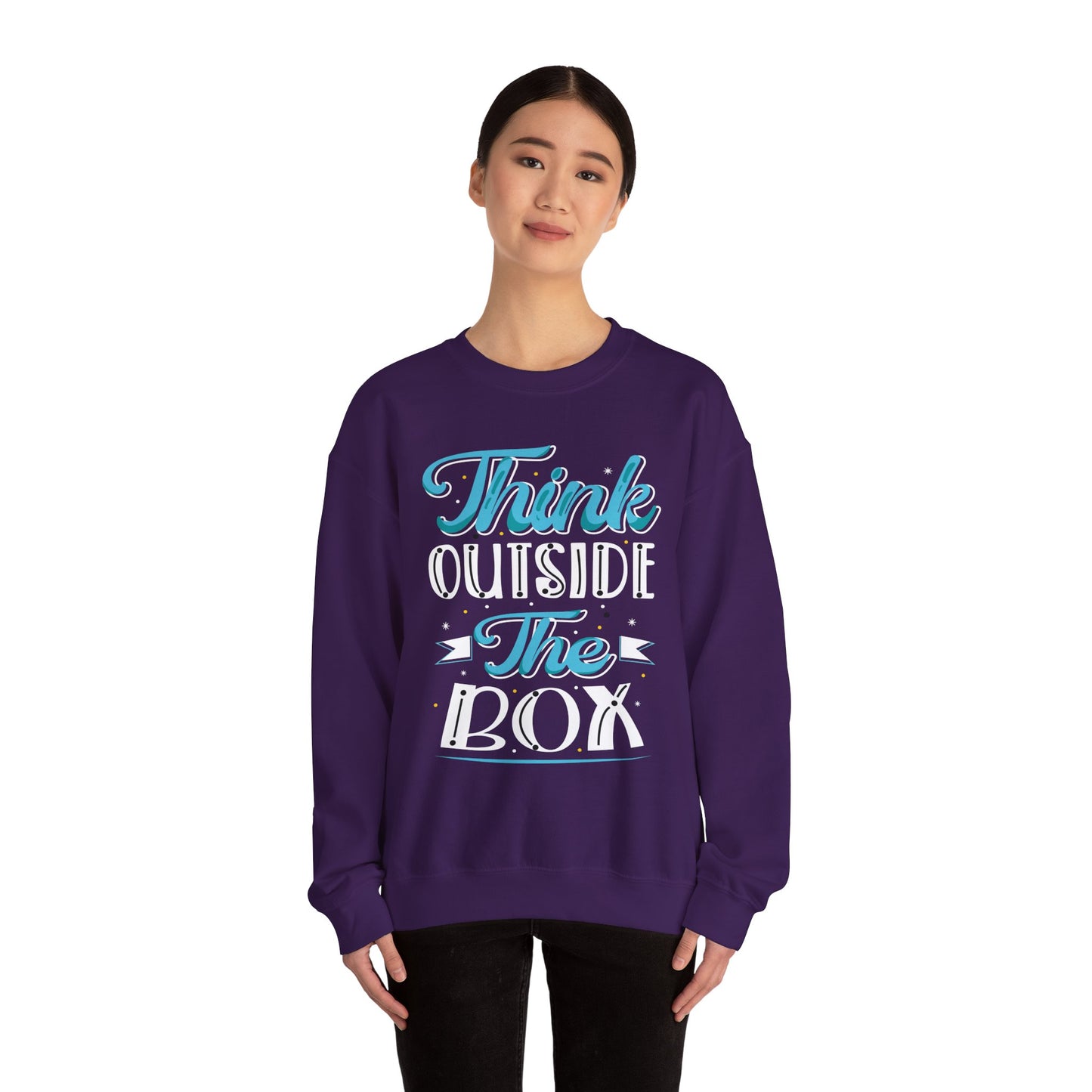 Think Outside The Box Unisex Heavy Blend™ Crewneck Sweatshirt