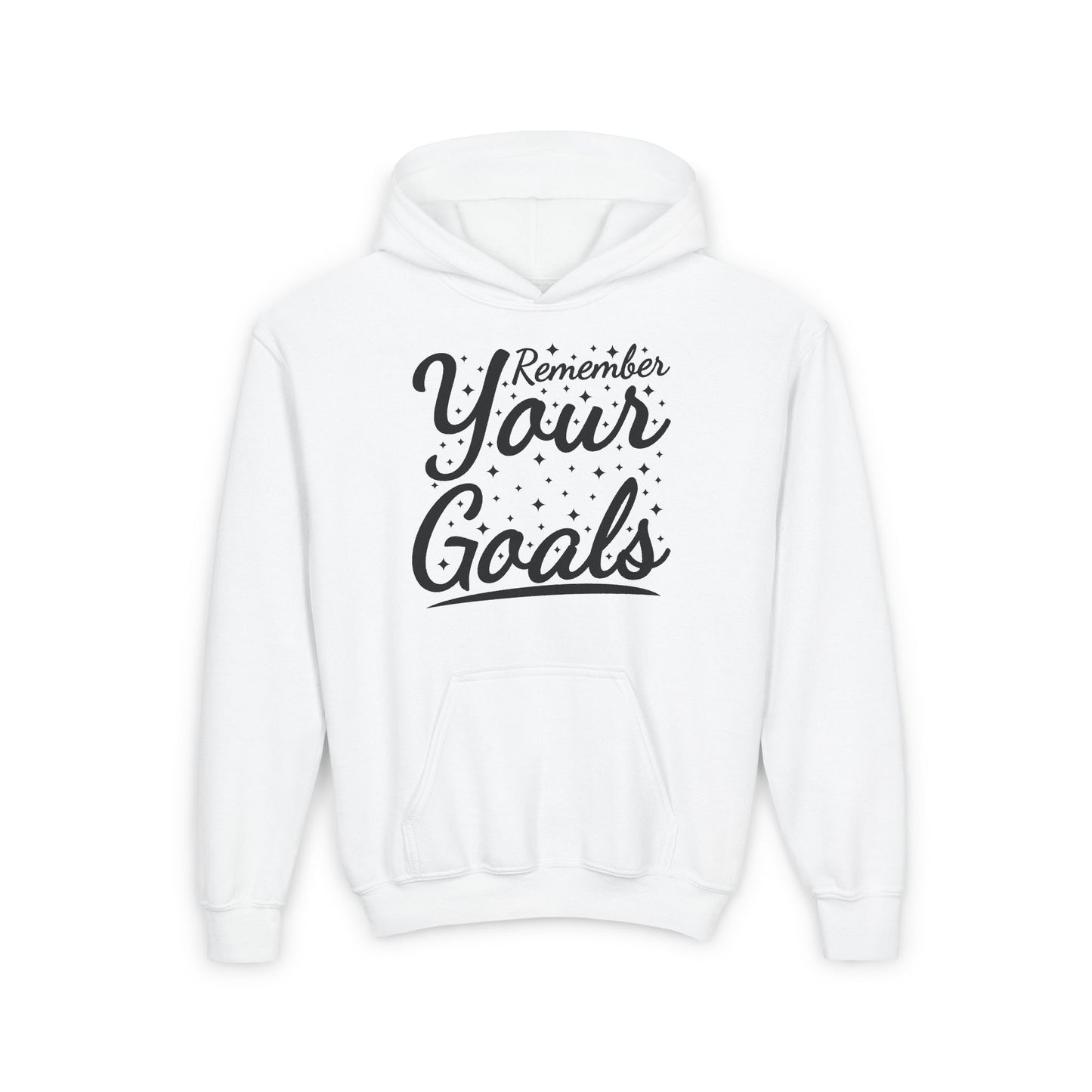 Remember Your Goals Youth Heavy Blend Hooded Sweatshirt