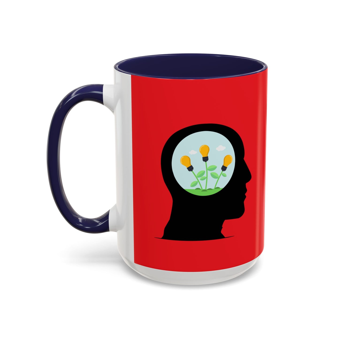 Mindset And Positive Thoughts Accent Coffee Mug (11, 15oz)
