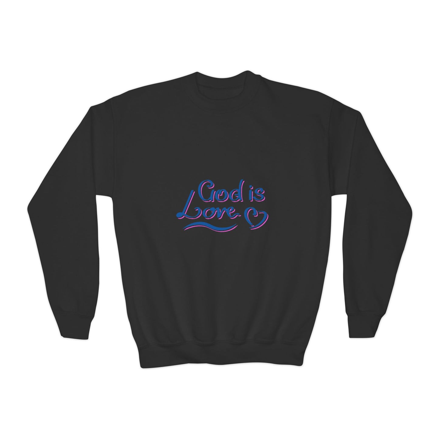 God Is Love Youth Crewneck Sweatshirt