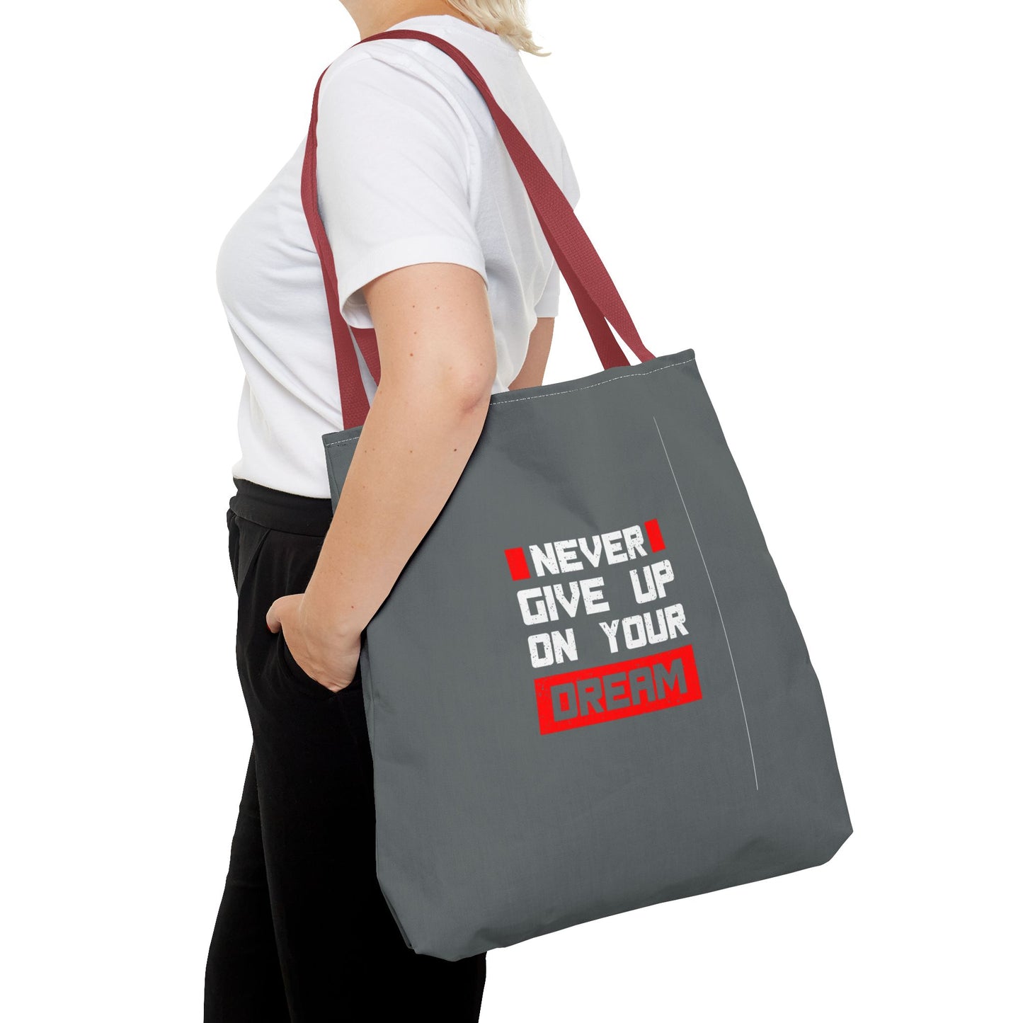 Never Give Up On Your Dream Tote Bag (AOP)