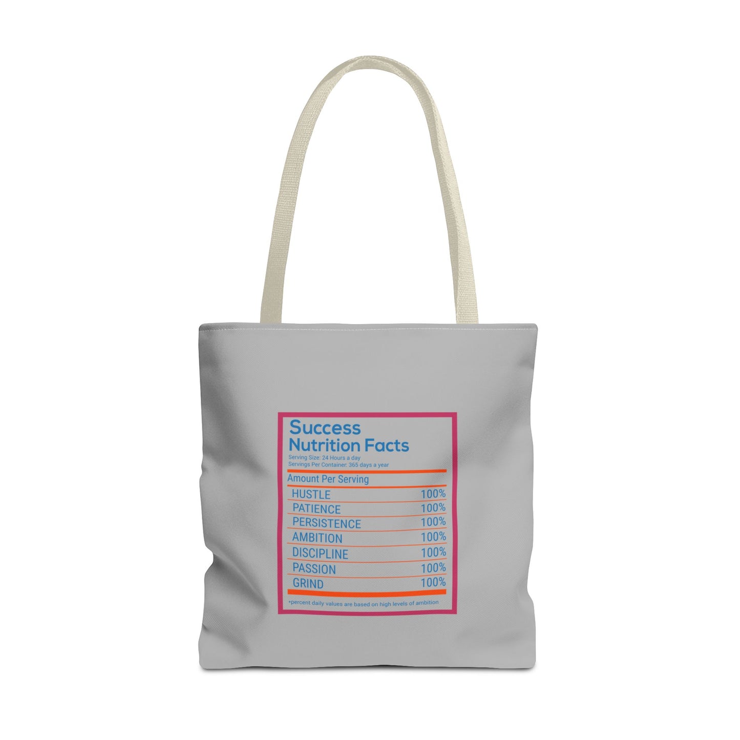 Success Nutrition Facts Tote Bag (AOP)