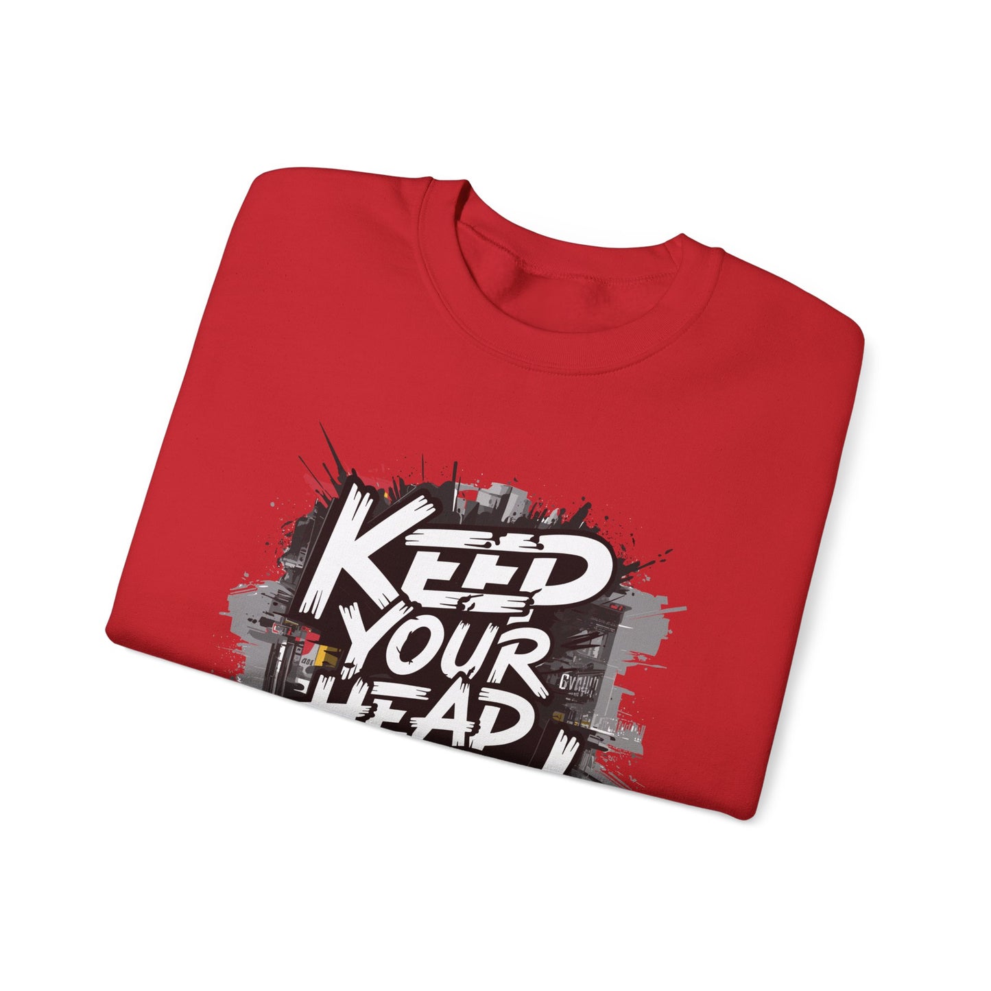 Keep Your Head Up ! Unisex Heavy Blend™ Crewneck Sweatshirt