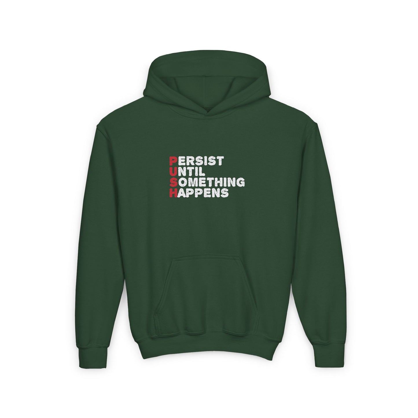 Persist Until Something Happens Youth Heavy Blend Hooded Sweatshirt