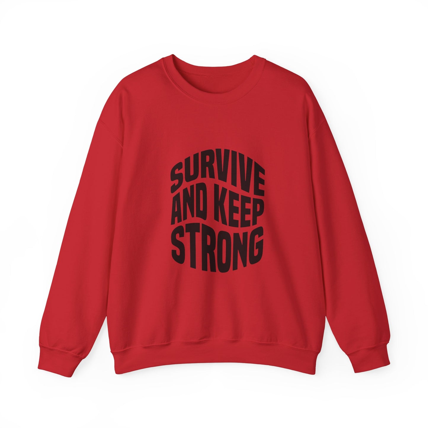 Survive And Keep Strong Unisex Heavy Blend™ Crewneck Sweatshirt