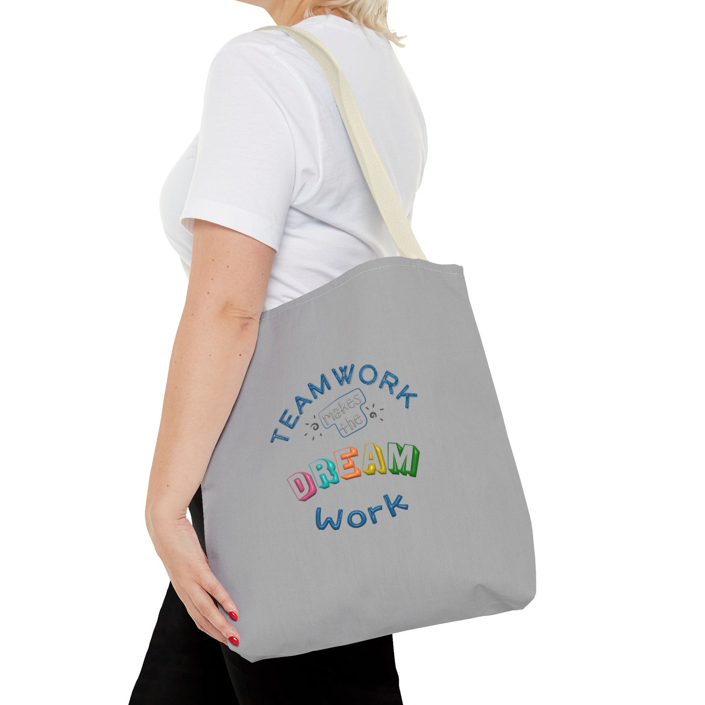 Team Work Makes The Dream Work Tote Bag (AOP)