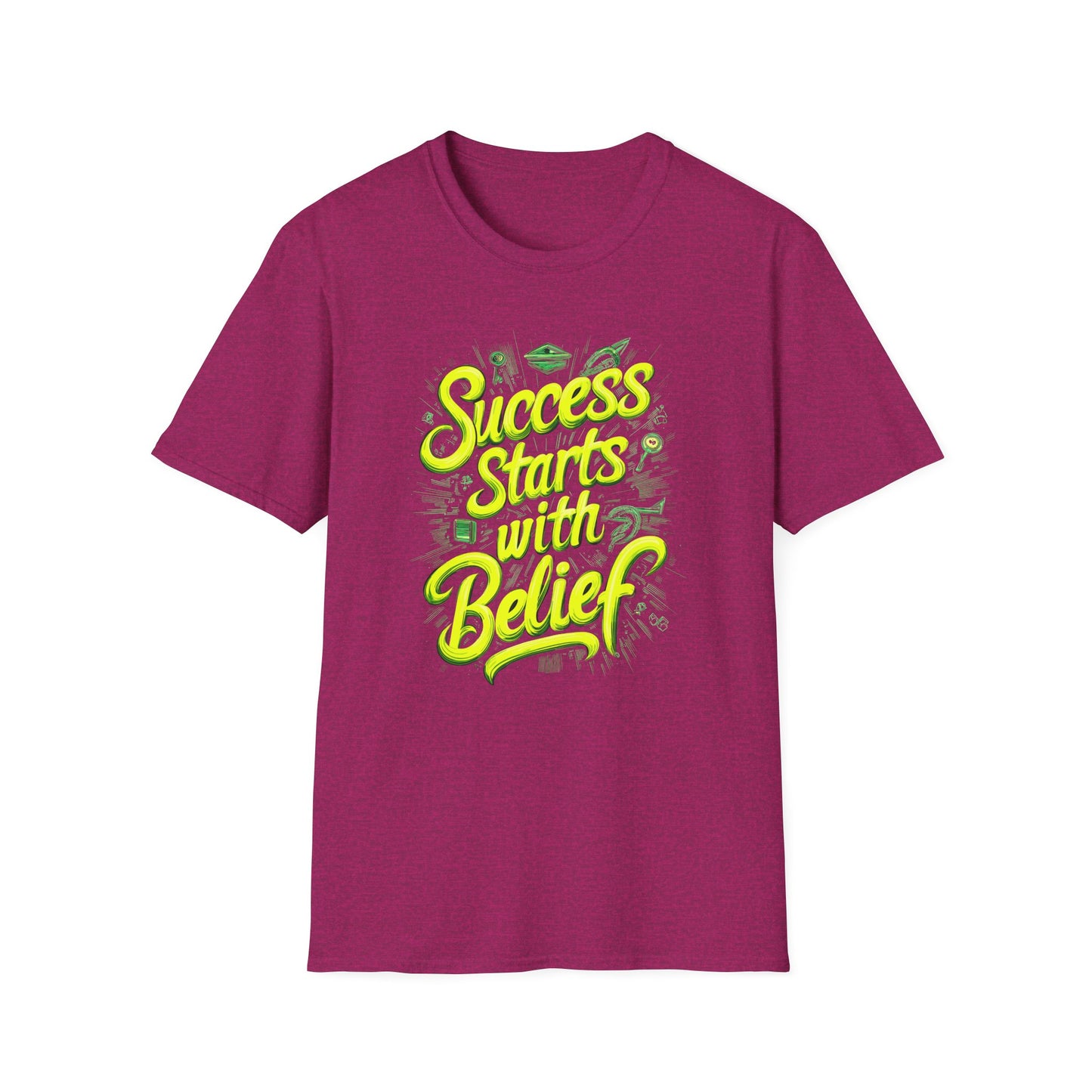 Success Starts With Belief Unisex Softstyle T-Shirt