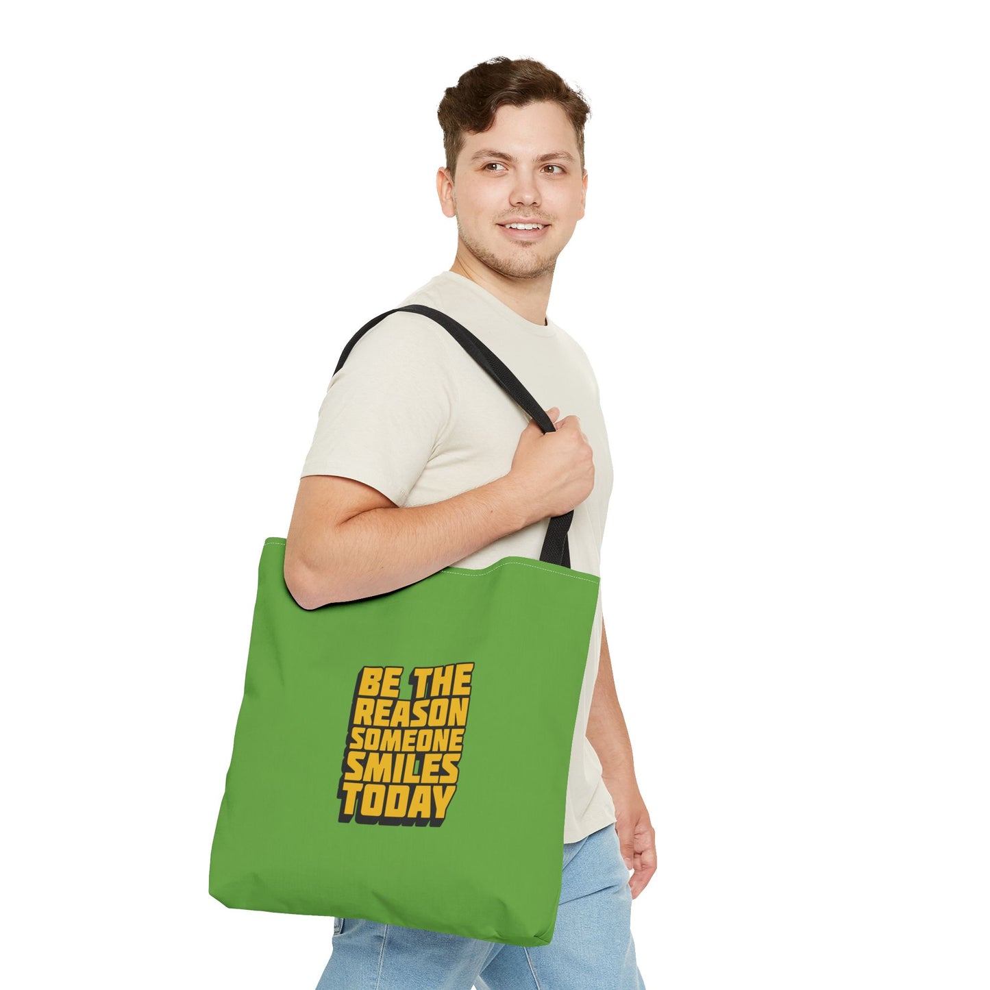Be The Reason Someone Smiles Today Tote Bag (AOP)