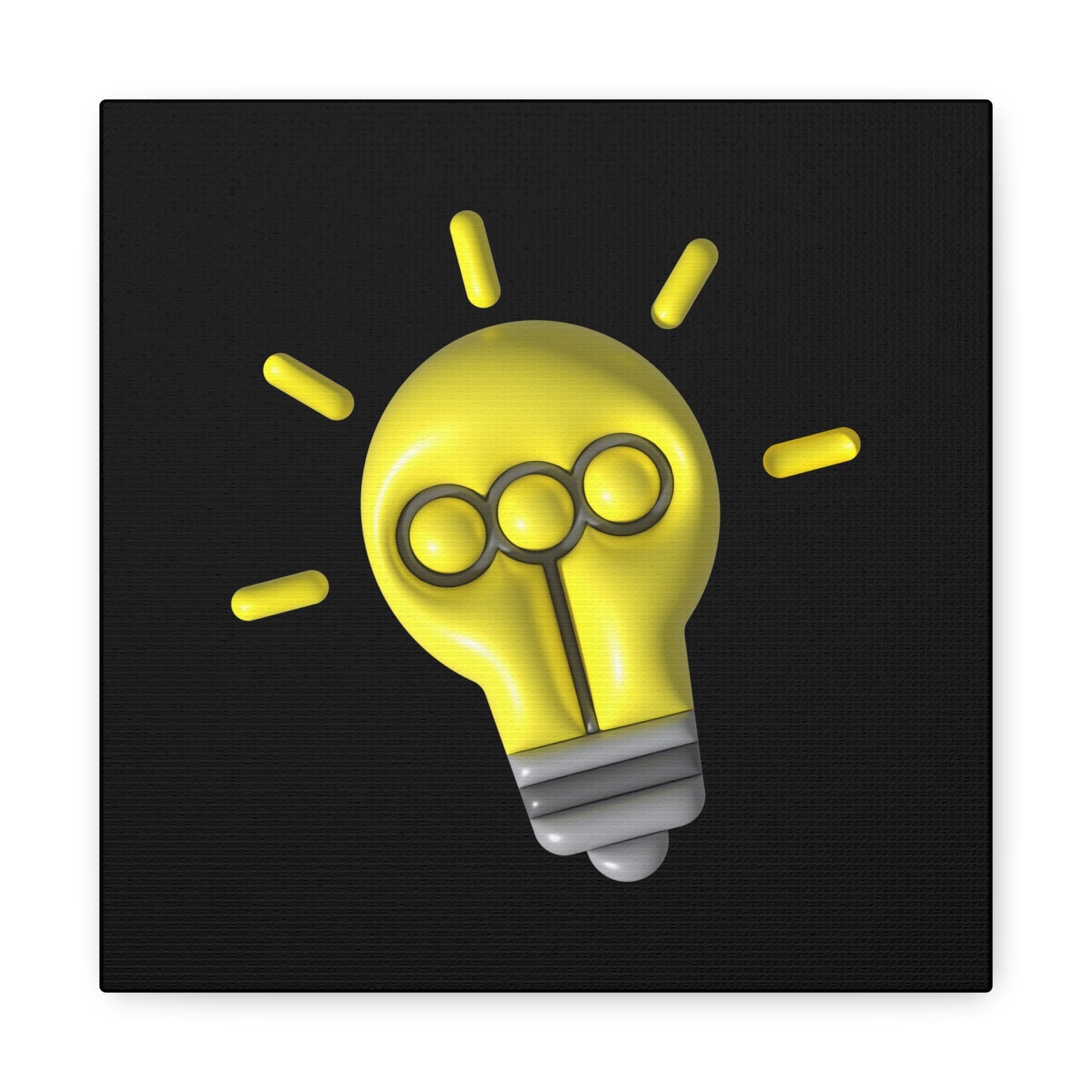 Light Bulb Matte Canvas, Stretched, 1.25"