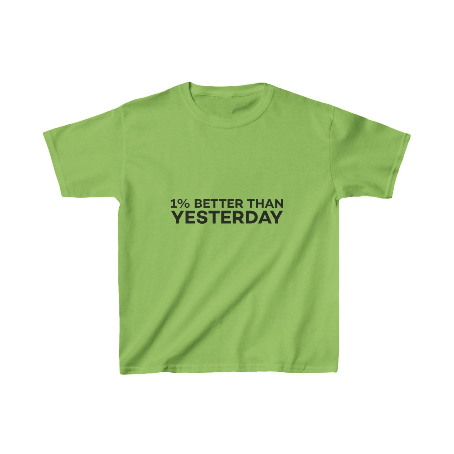1% Better Than Yesterday Kids Heavy Cotton™ Tee