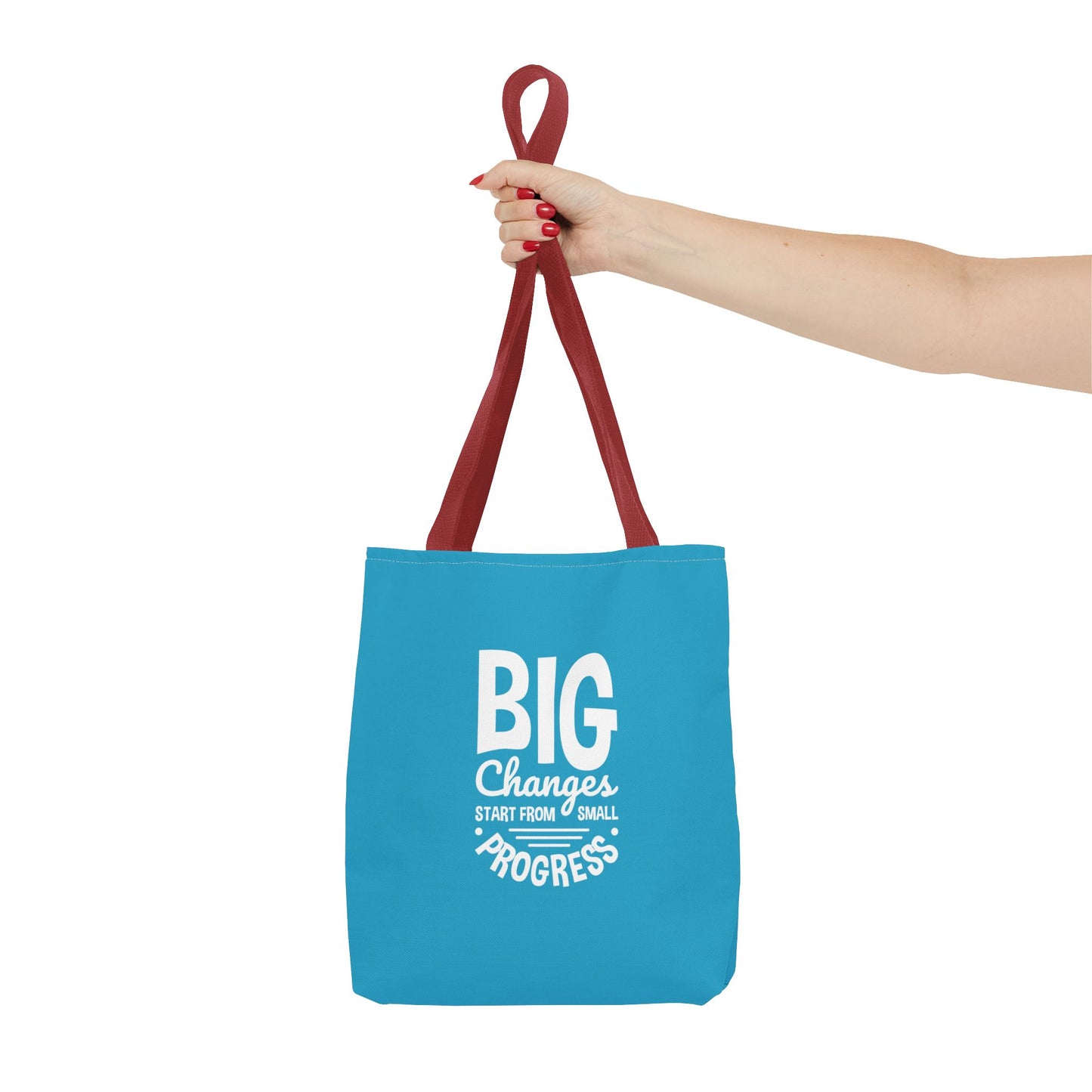 Big Changes Start From Small Progress Tote Bag (AOP)
