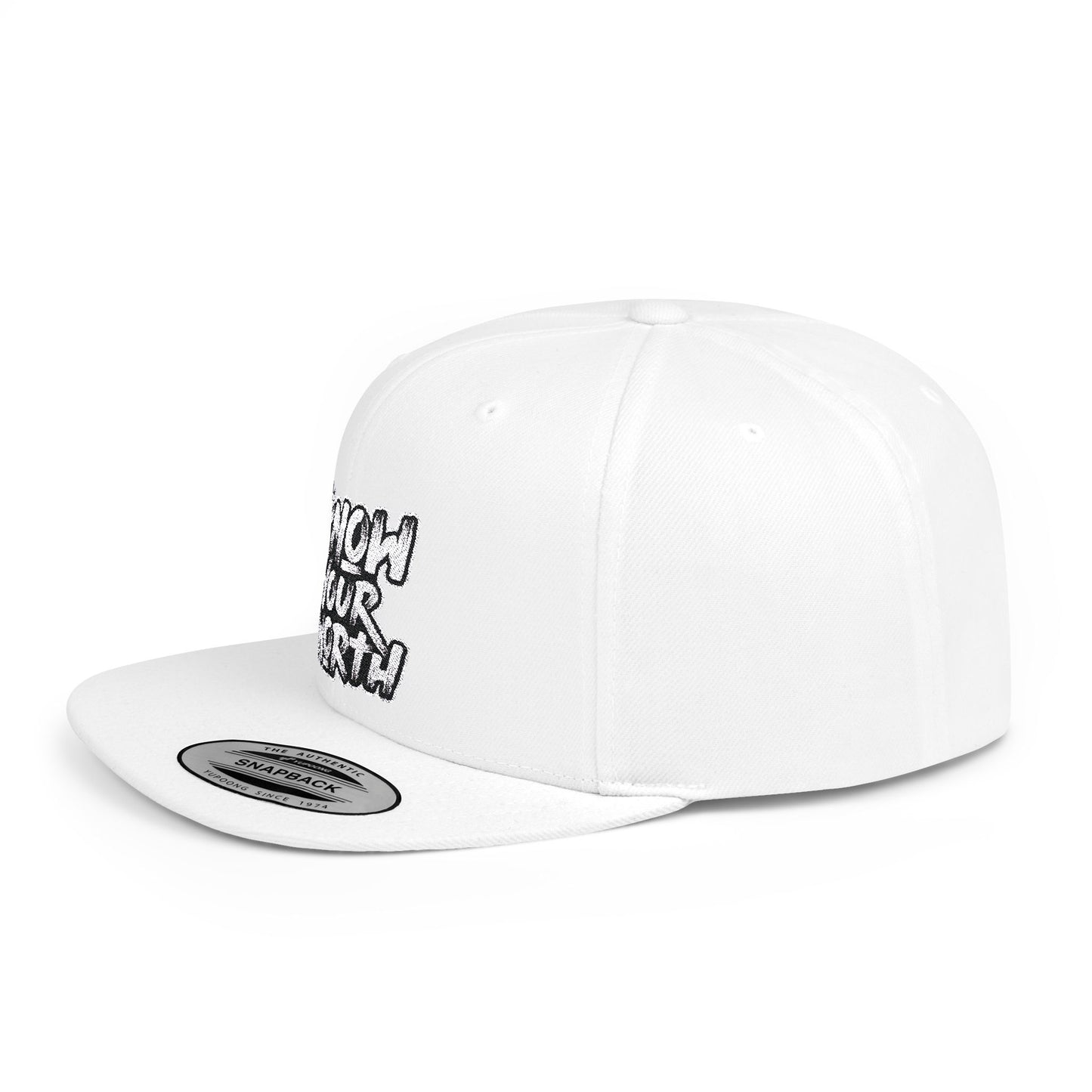 Know Your Worth Flat Bill Snapback