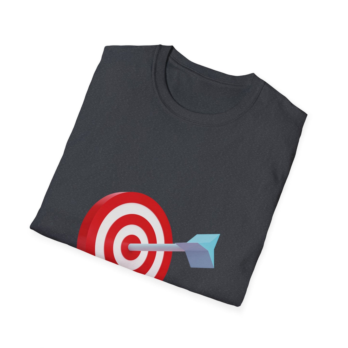 3d Render Arroe Hit The Center Of Target Or Goal Of Success Unisex Softstyle T-Shirt