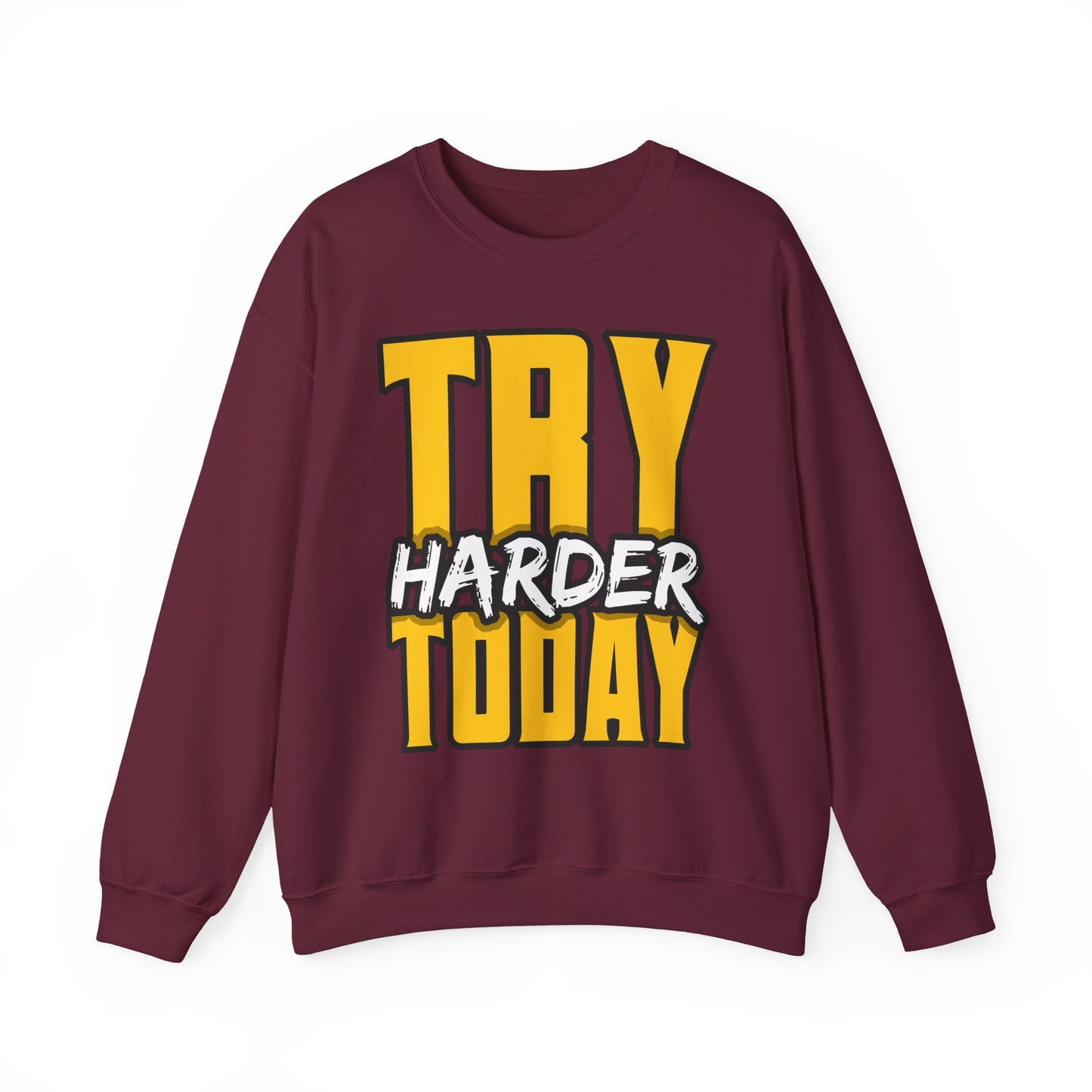 Try Harder Today Unisex Heavy Blend™ Crewneck Sweatshirt