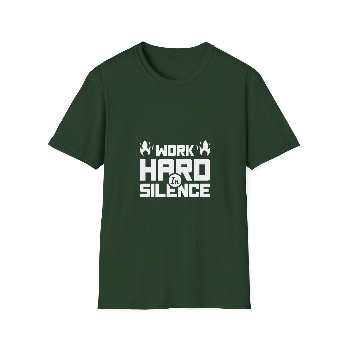 Work Hard In Silence Unisex Softstyle T-Shirt