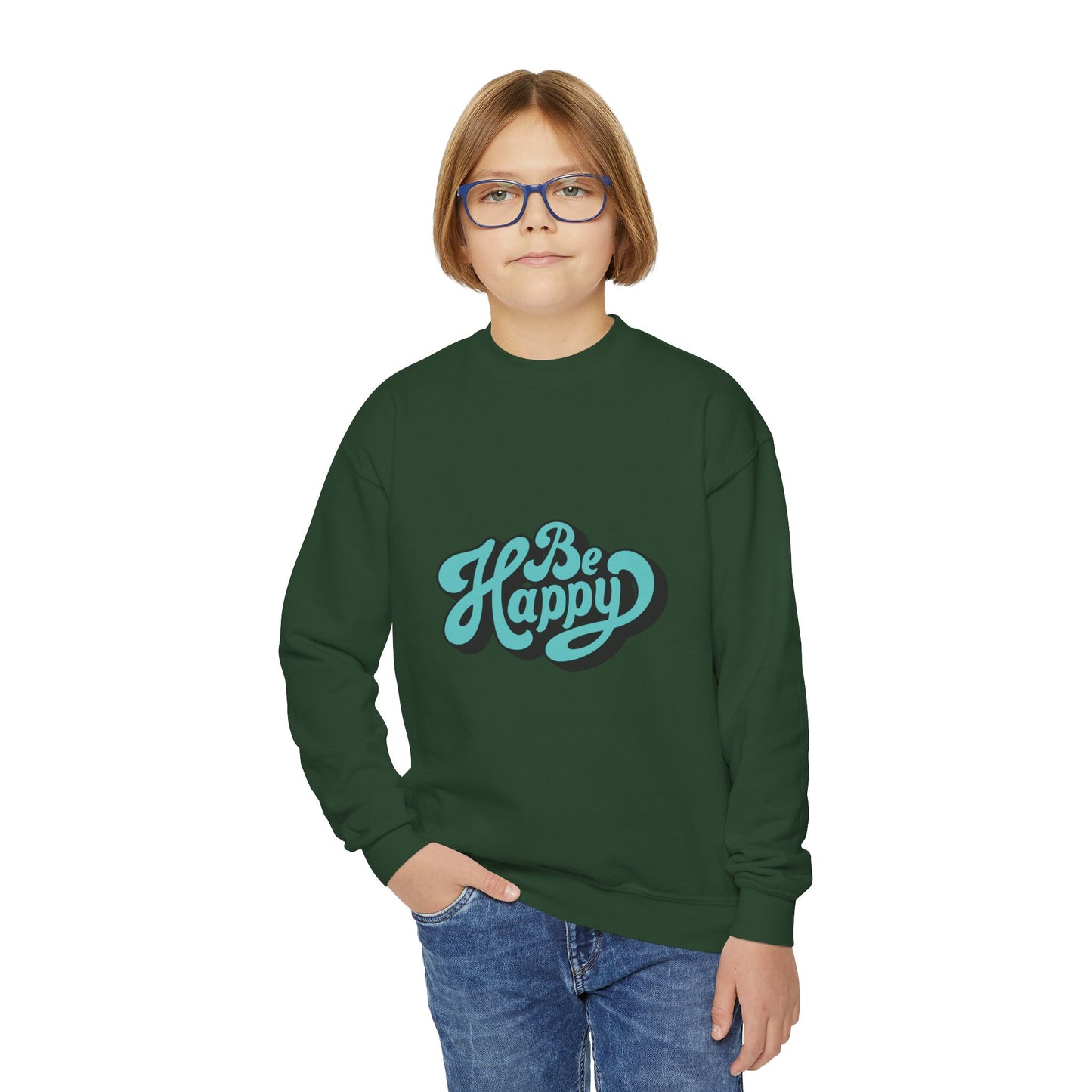 Be Happy Youth Crewneck Sweatshirt