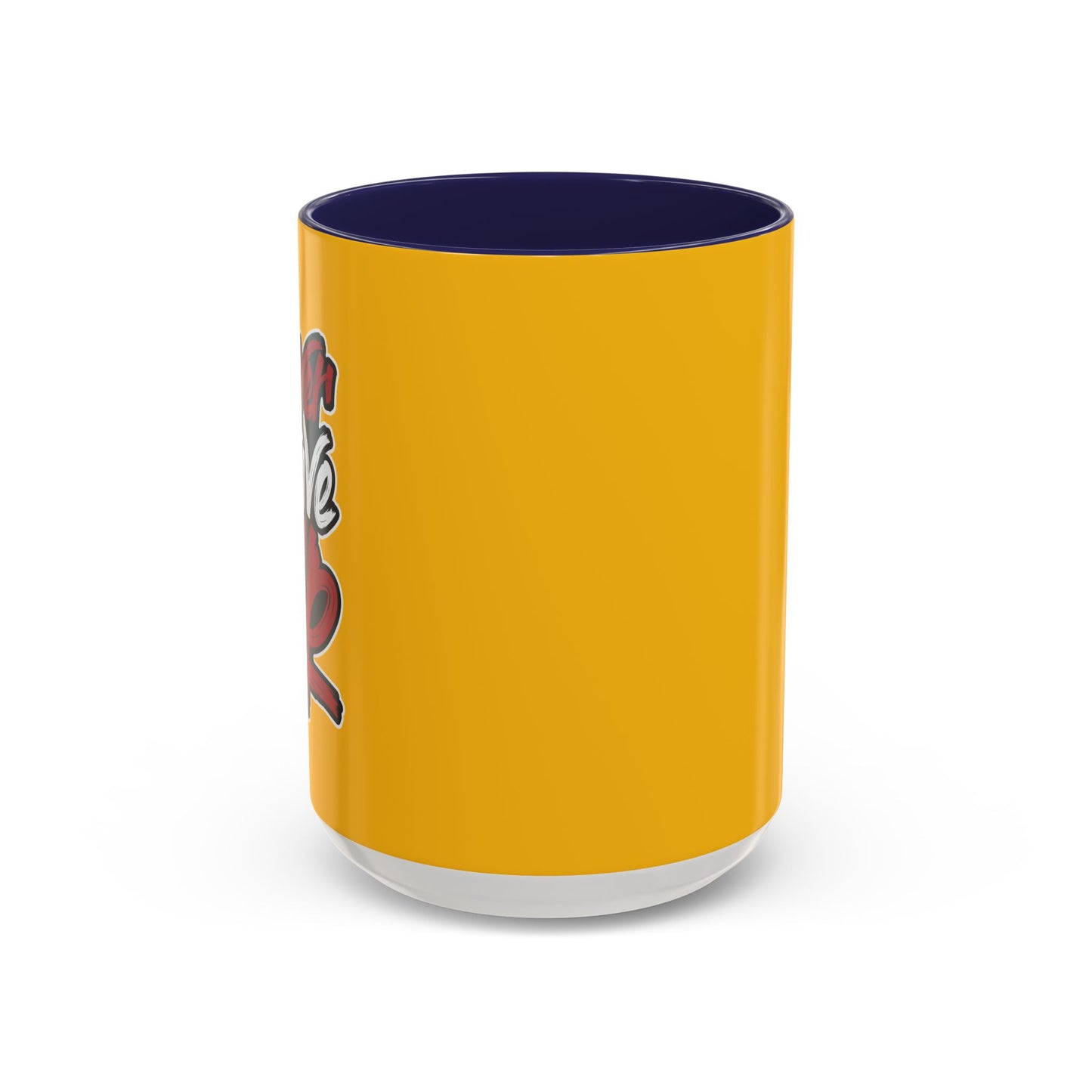 Never Give Up Accent Coffee Mug (11, 15oz)