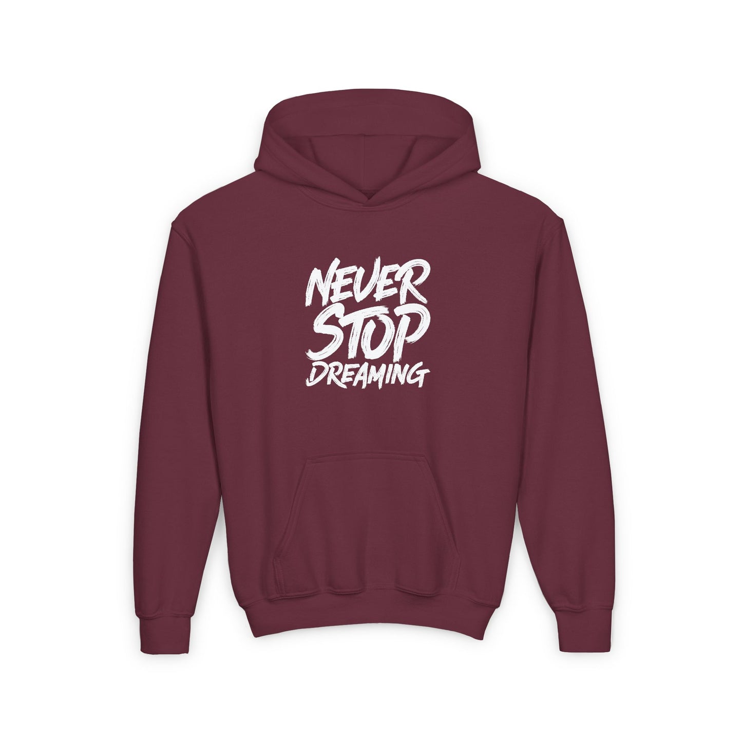 Never Stop Dreaming Youth Heavy Blend Hooded Sweatshirt