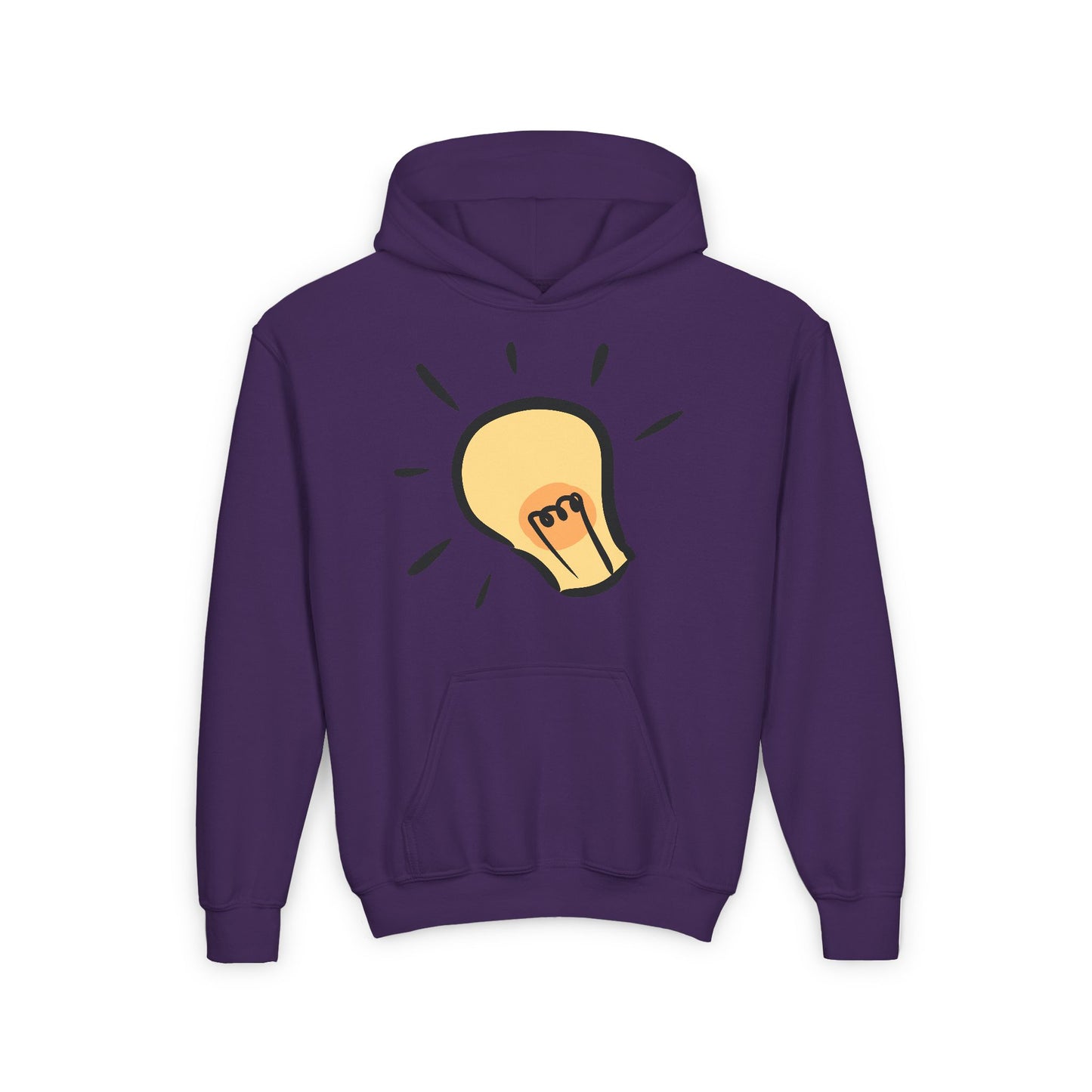 Inspire Idea Bulb Youth Heavy Blend Hooded Sweatshirt