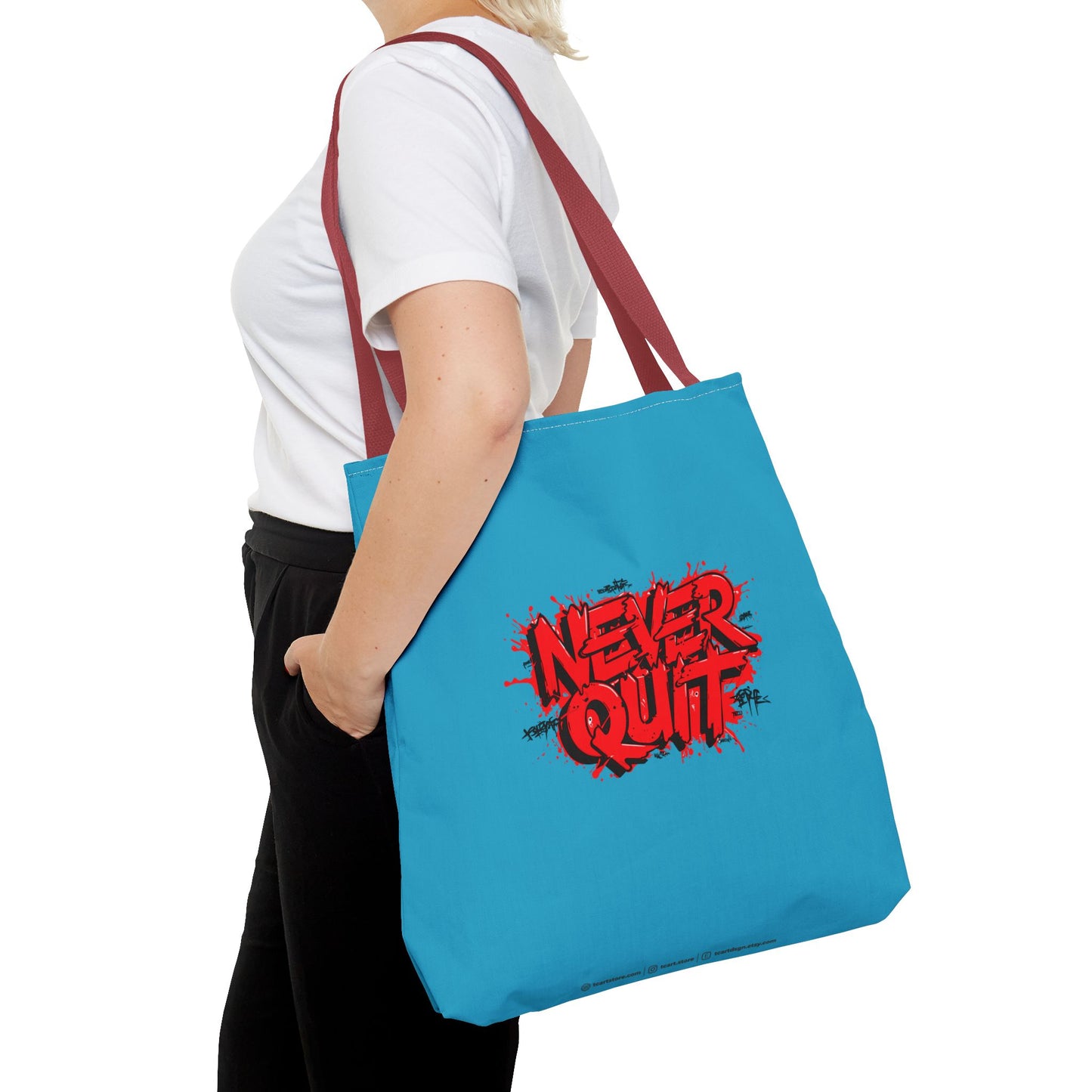 Never Quit Tote Bag (AOP)
