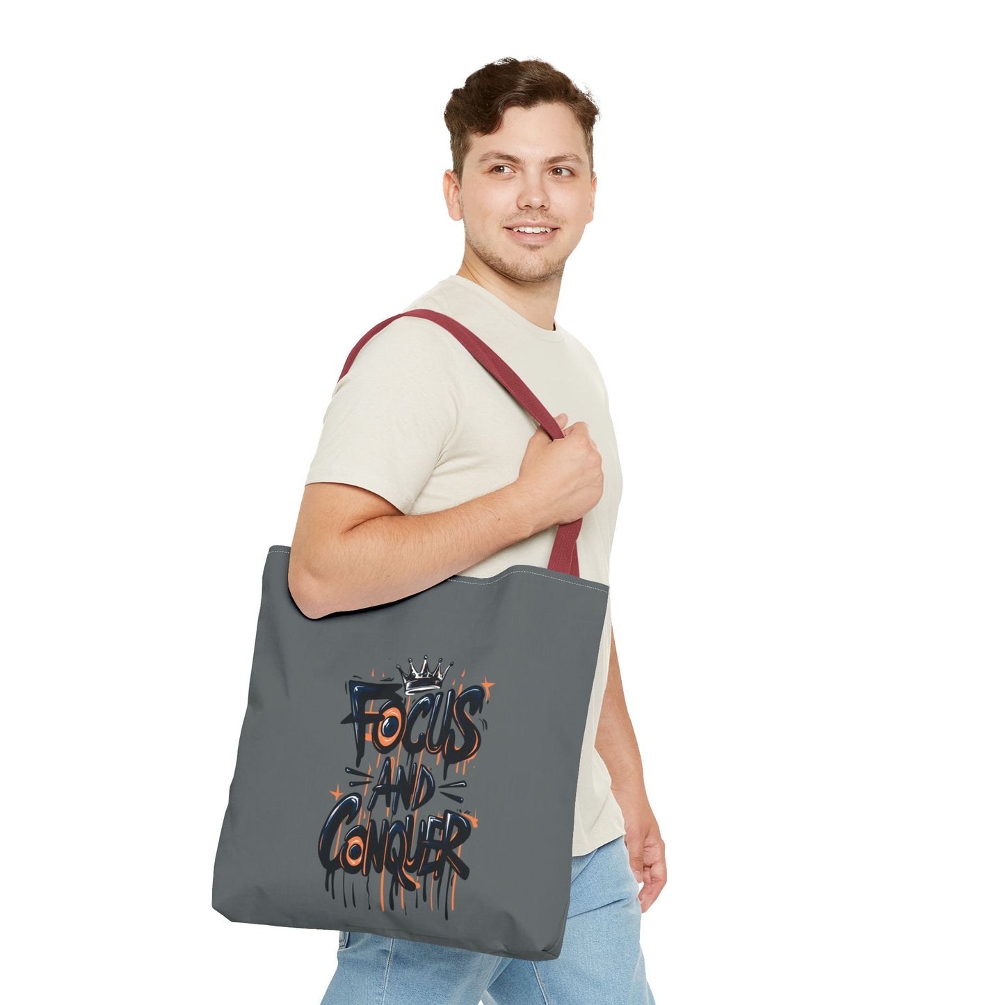 Focus And Conquer Tote Bag (AOP)