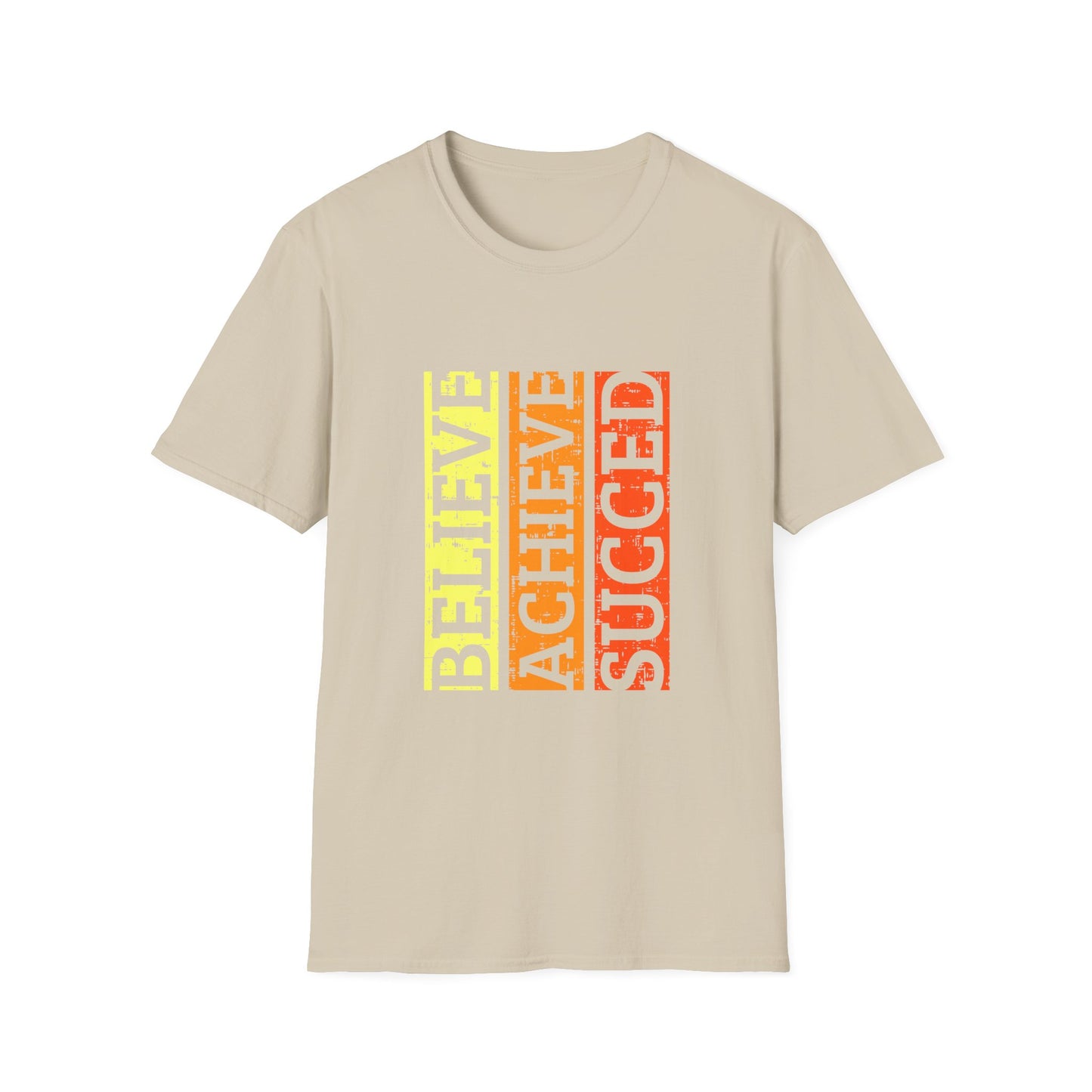 Belive Achieve Succed Unisex Softstyle T-Shirt
