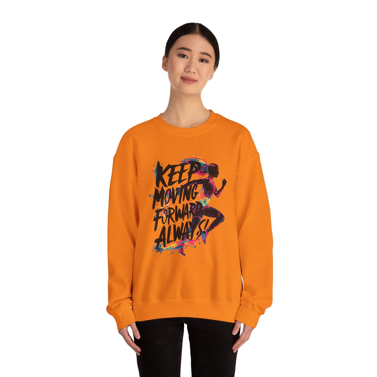 Keep Moving Forward Always Unisex Heavy Blend™ Crewneck Sweatshirt