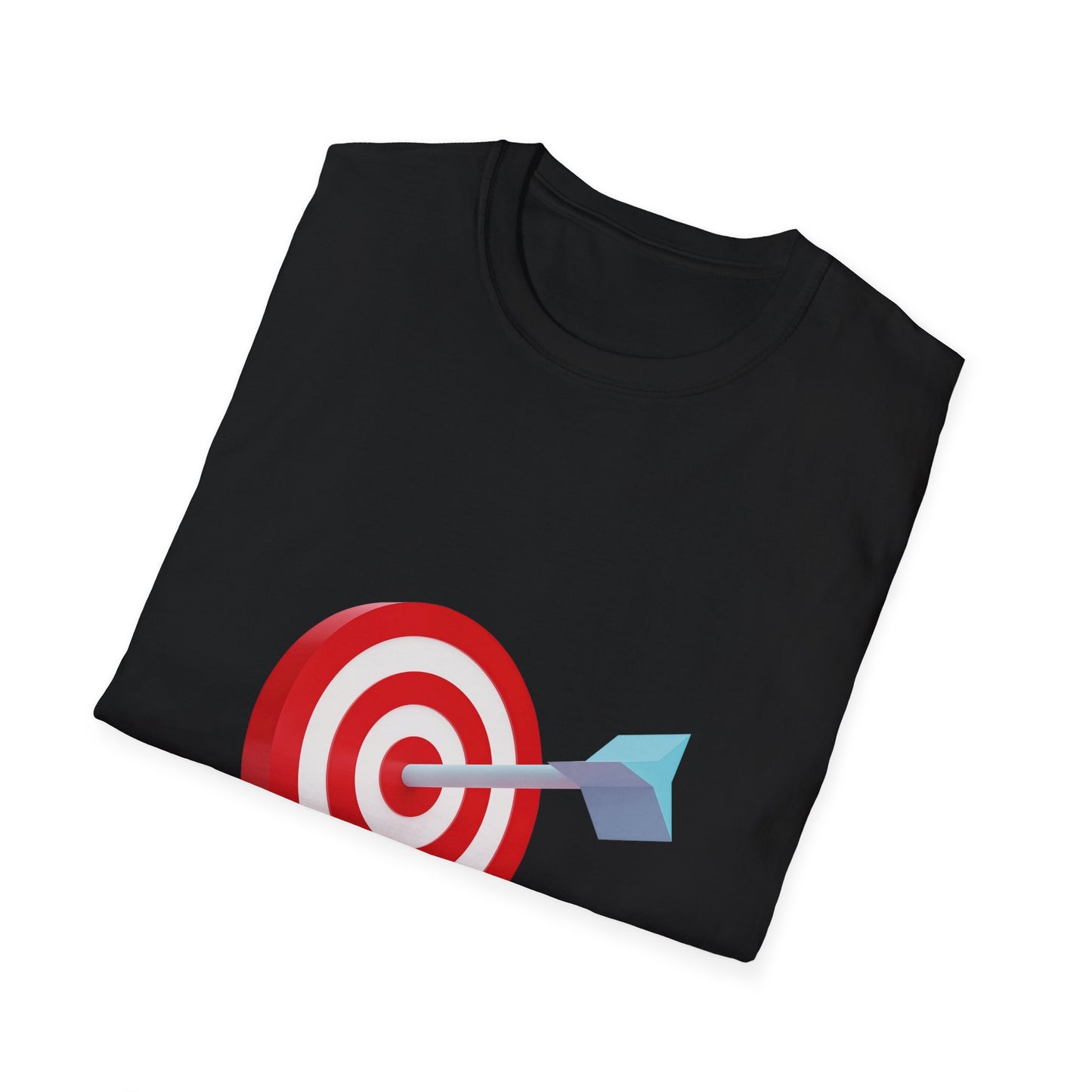3d Render Arroe Hit The Center Of Target Or Goal Of Success Unisex Softstyle T-Shirt