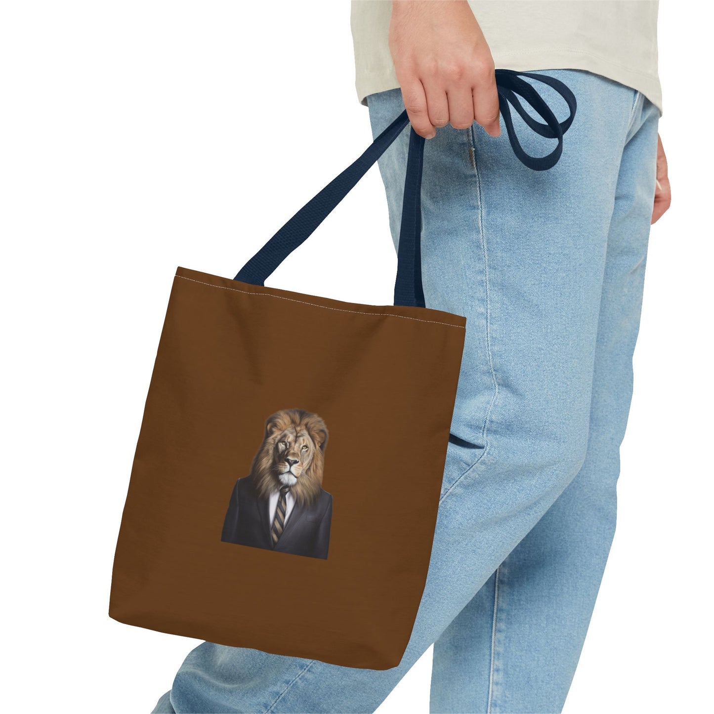 Lion Business Person Tote Bag (AOP)