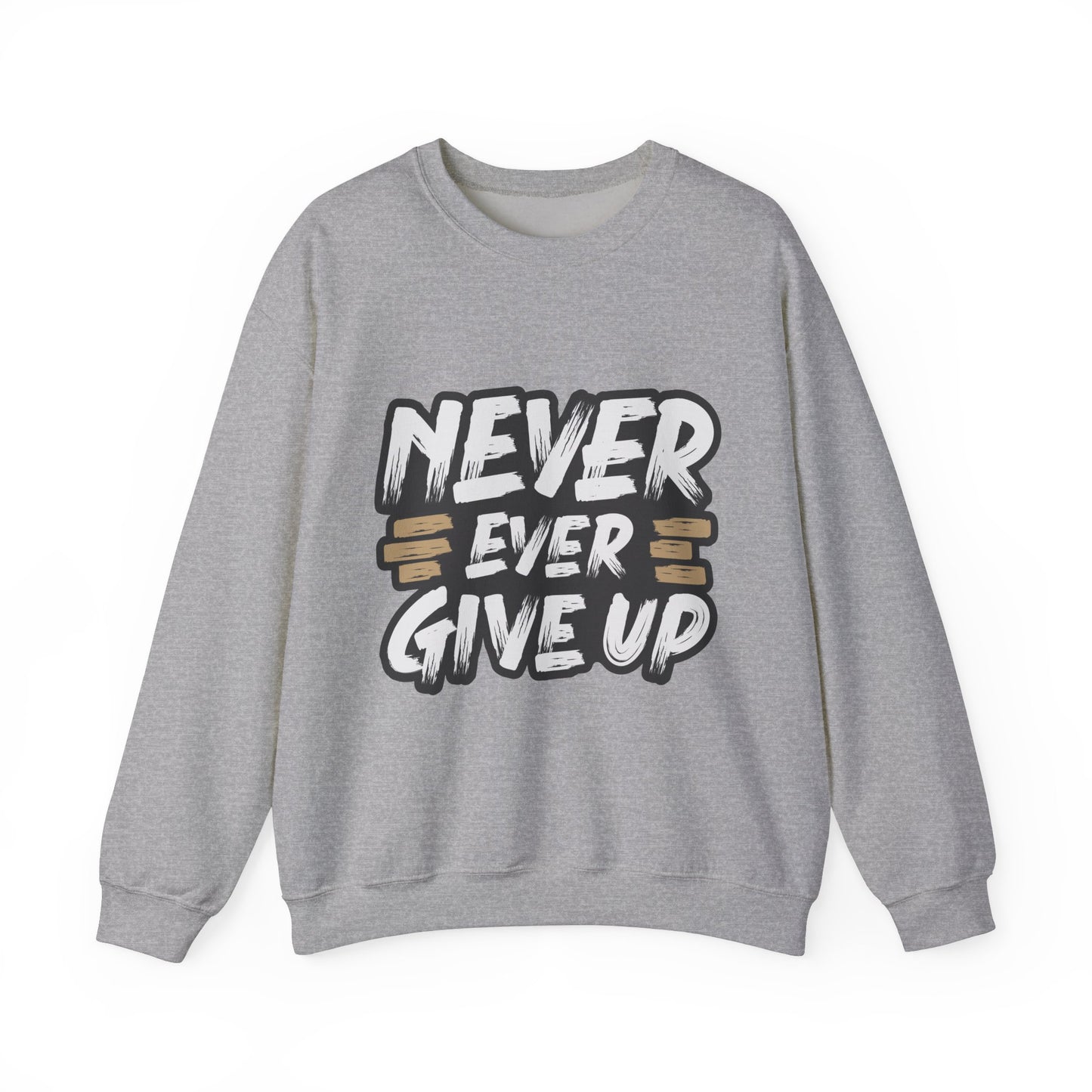 Never Give Up Unisex Heavy Blend™ Crewneck Sweatshirt