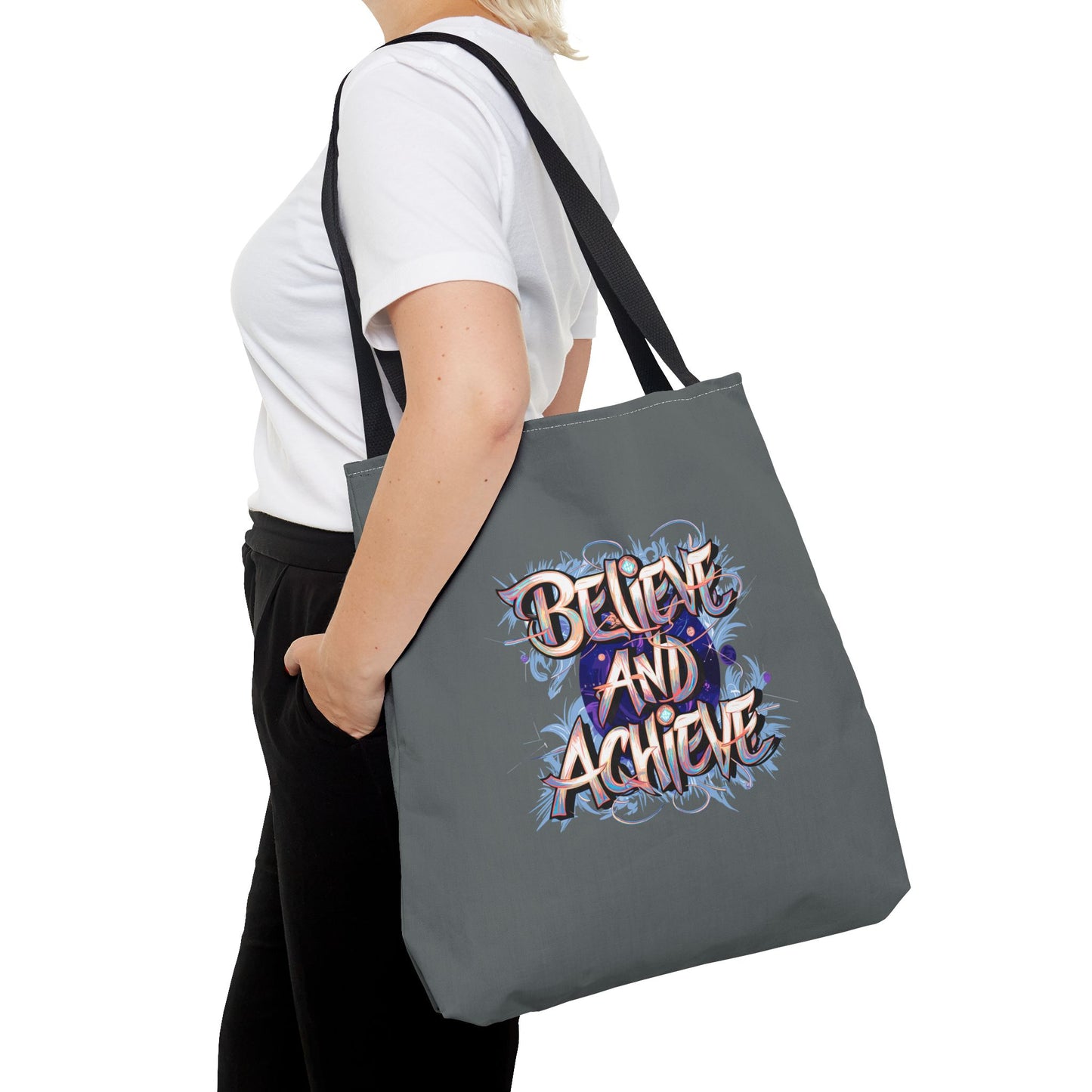 Believe And Achieve Tote Bag (AOP)