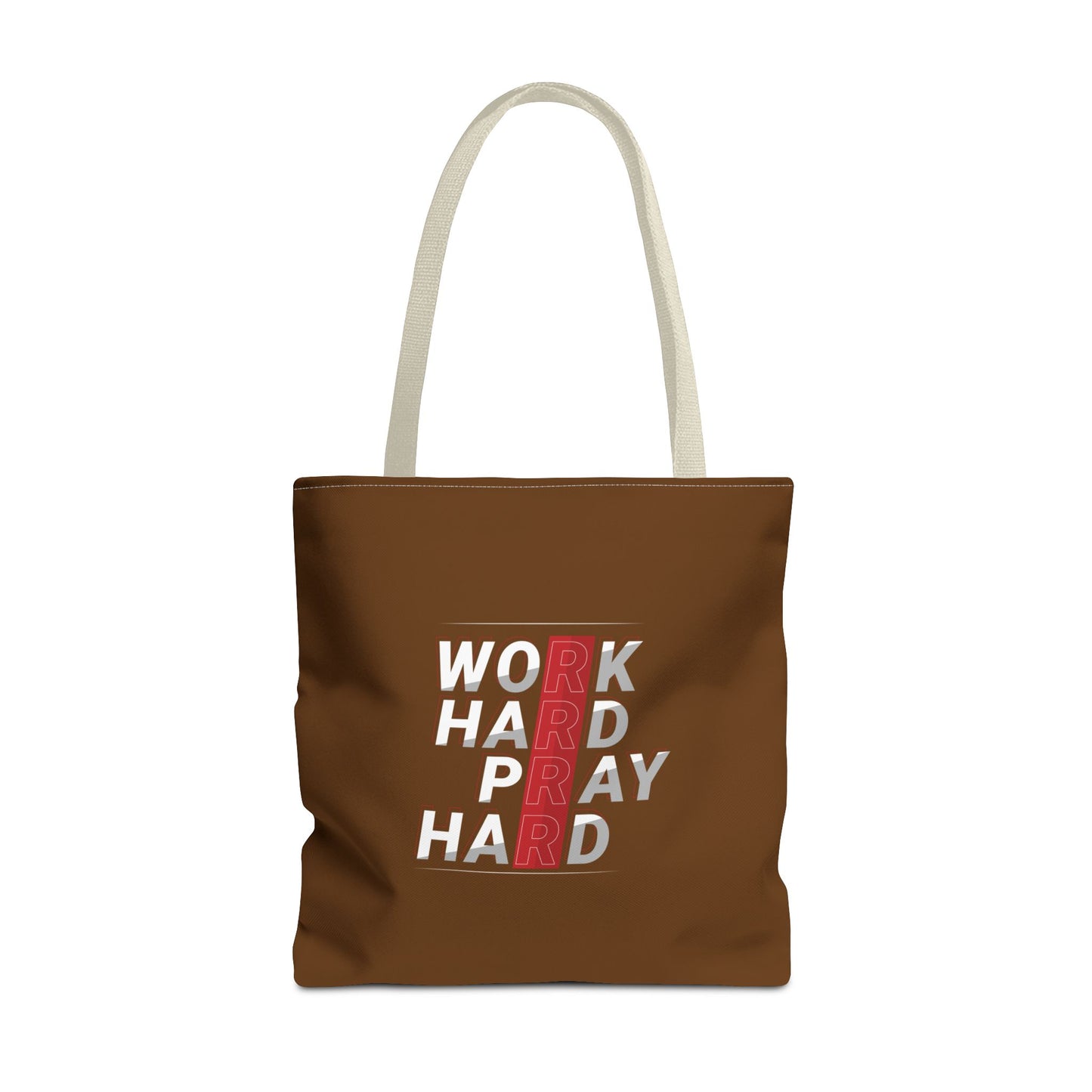 Work Hard Pray Hard Tote Bag (AOP)