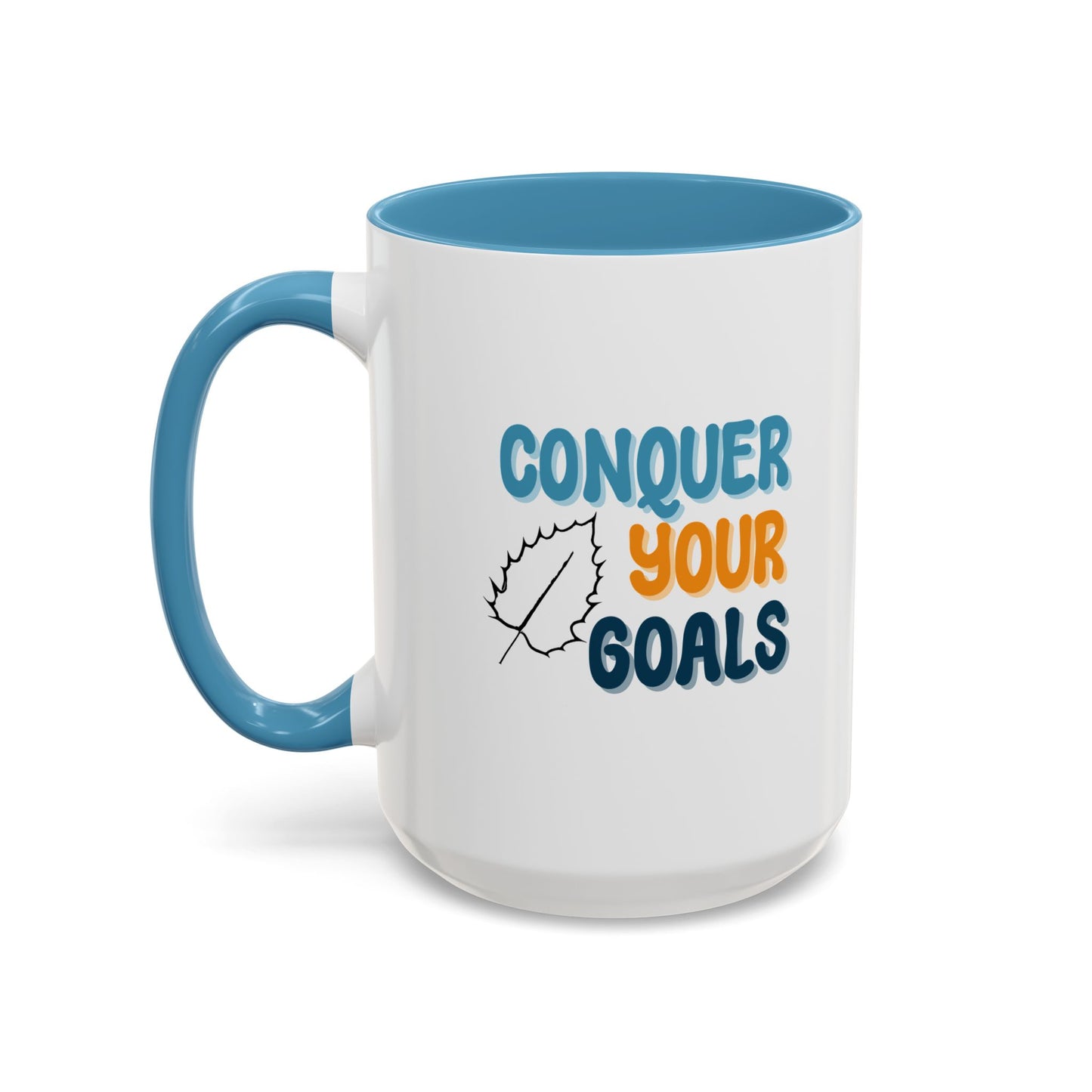 Conquer Your Goals Accent Coffee Mug (11, 15oz)