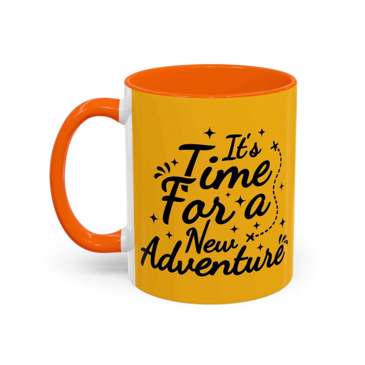 It's Time For A New Adventure Accent Coffee Mug (11, 15oz)