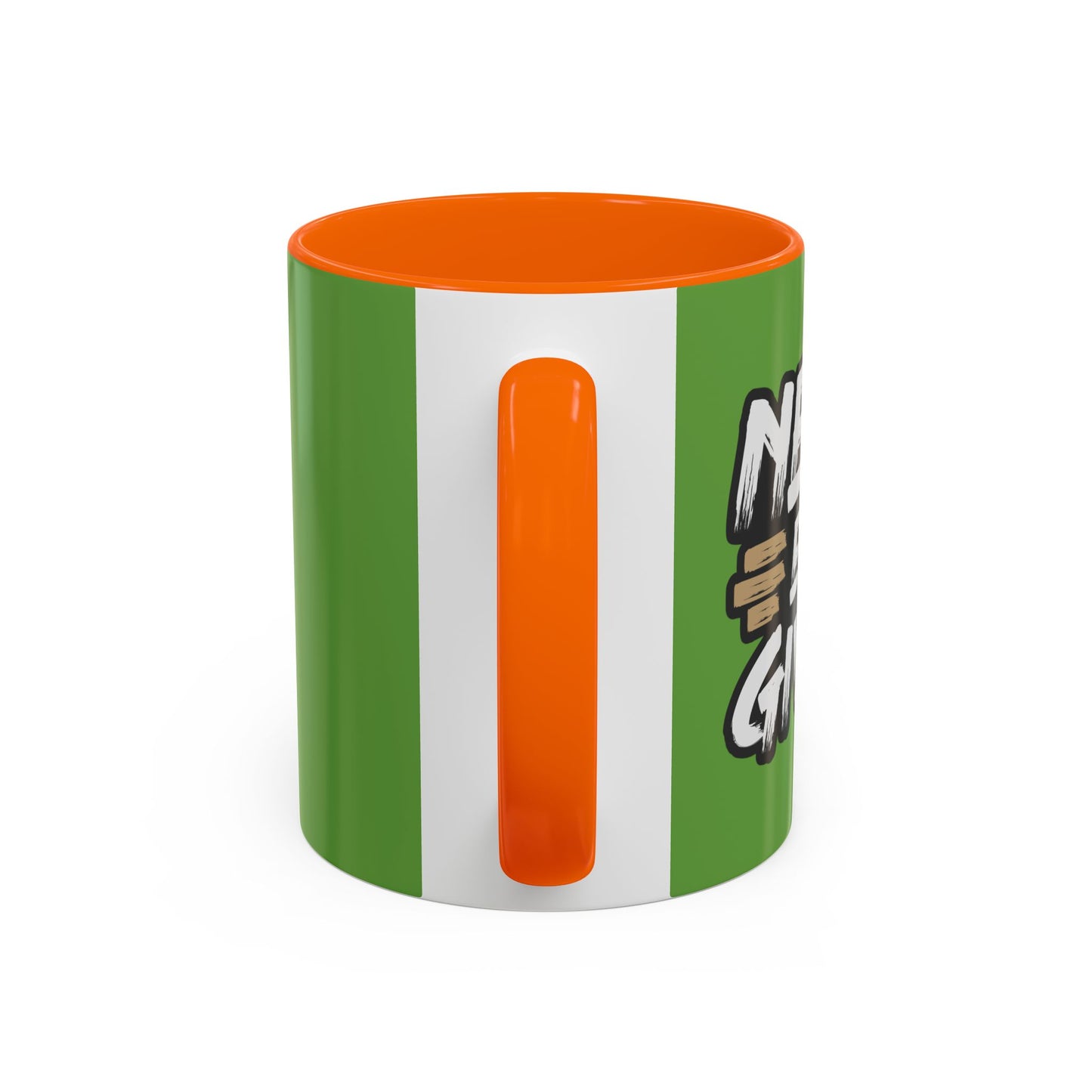 Never Give Up Accent Coffee Mug (11, 15oz)