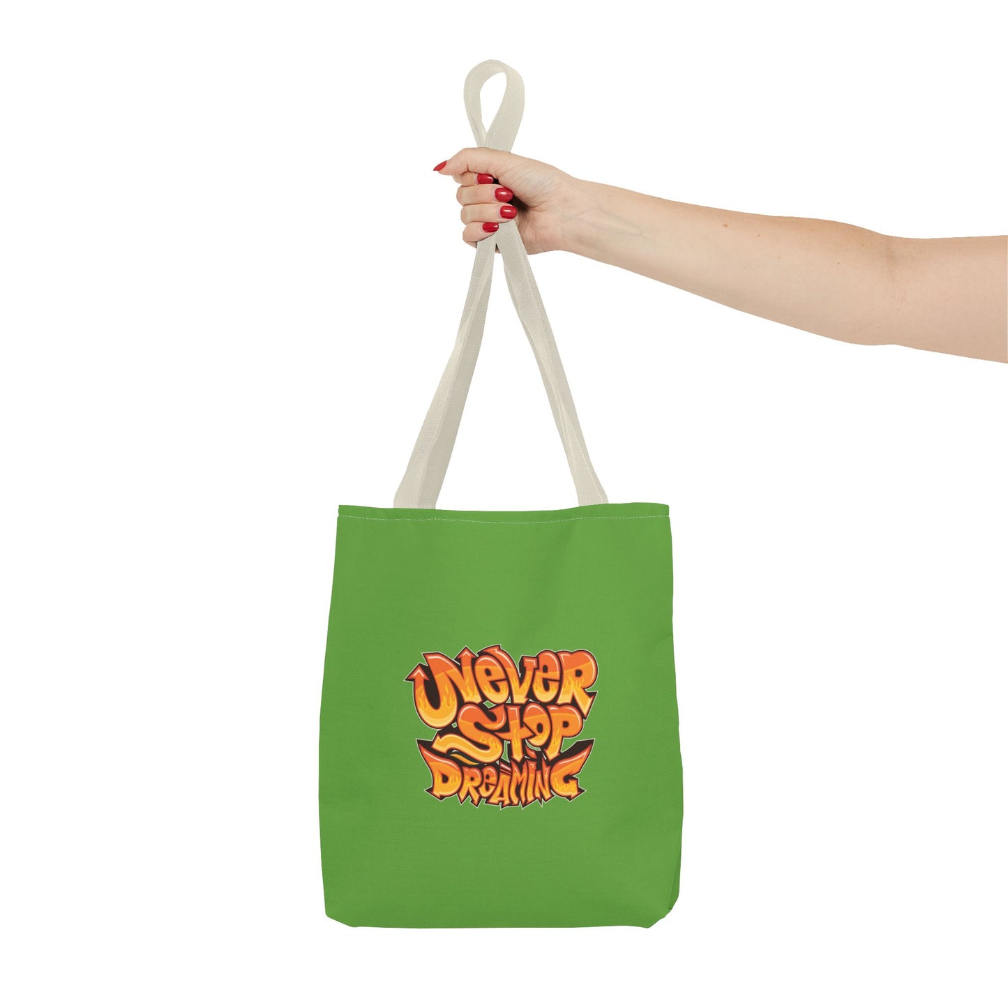Never Stop Dreaming Tote Bag (AOP)