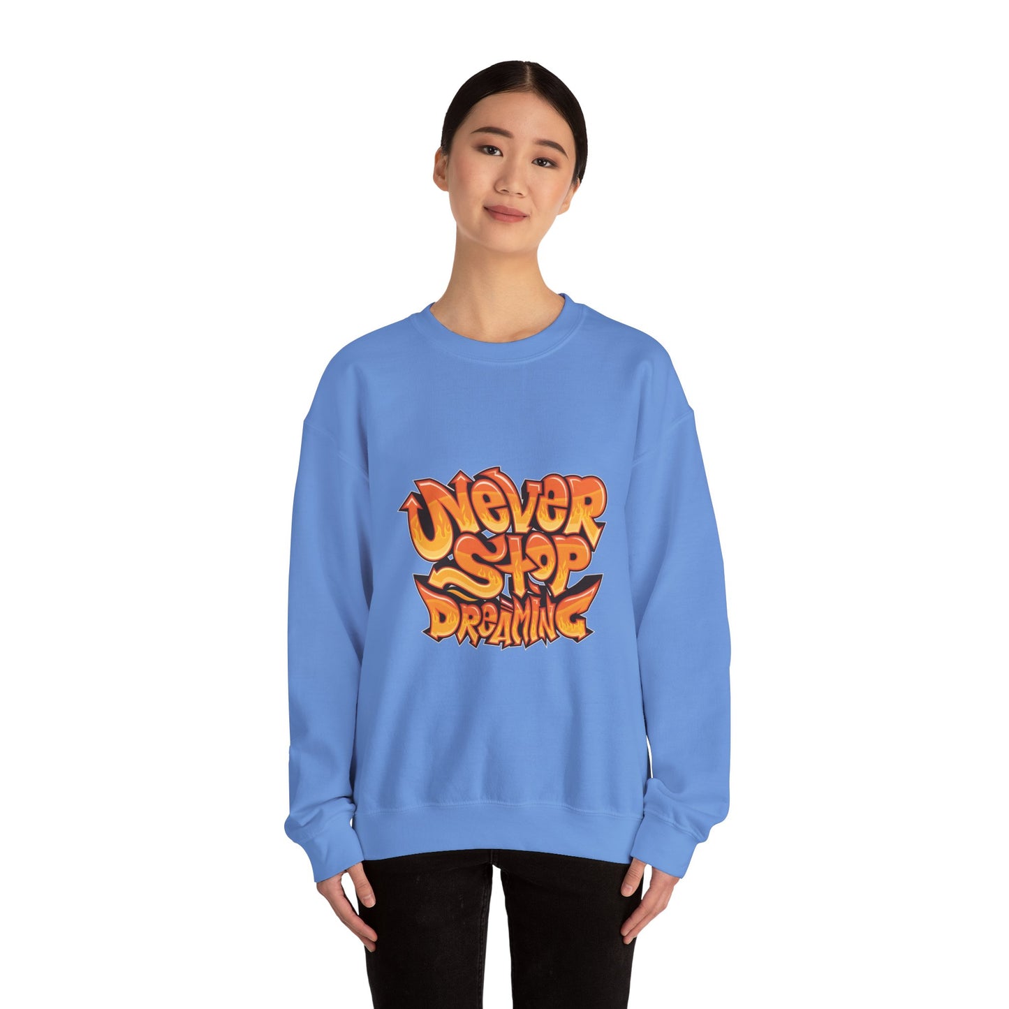 Never Stop Dreaming Unisex Heavy Blend™ Crewneck Sweatshirt