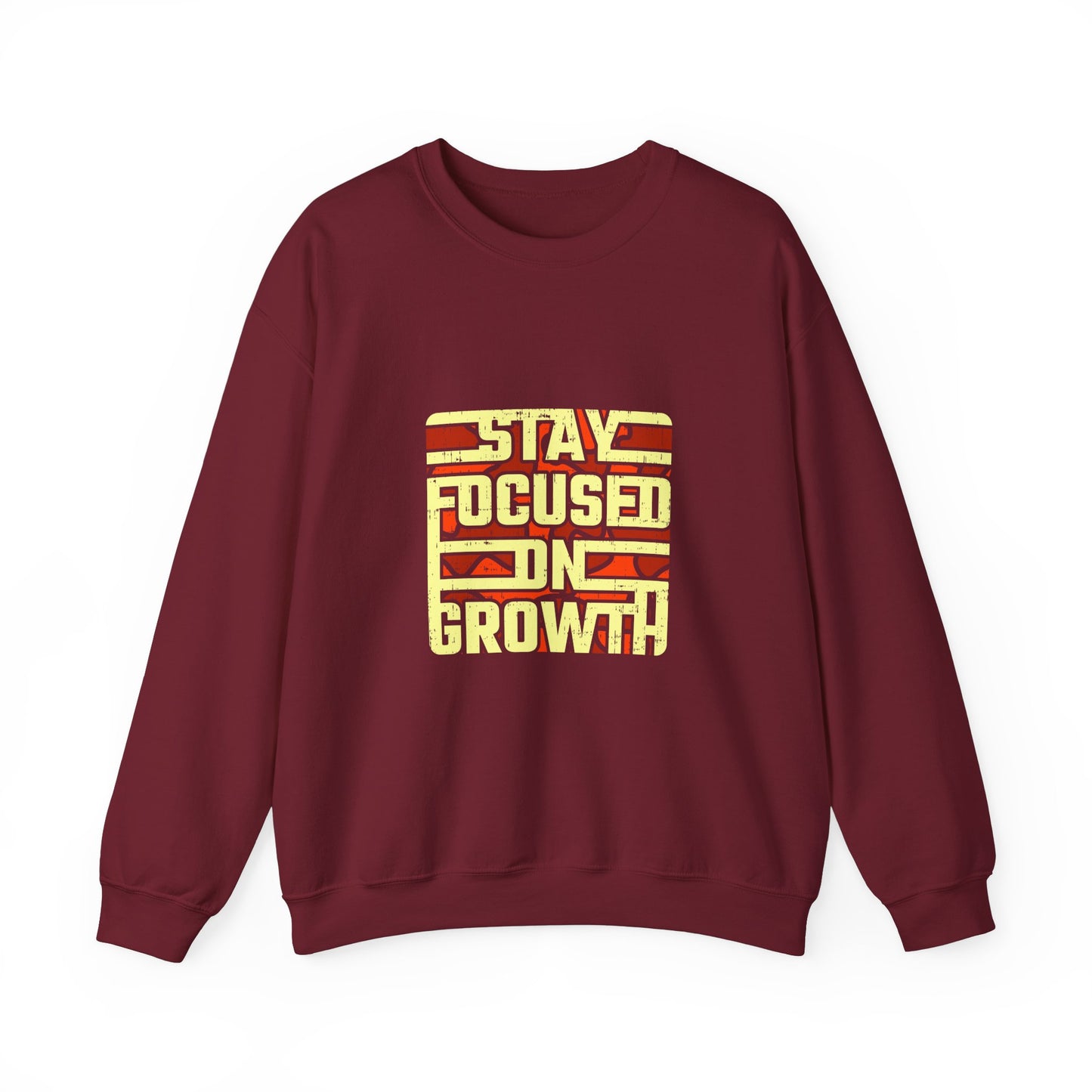 Stay Focused On Growth Unisex Heavy Blend™ Crewneck Sweatshirt