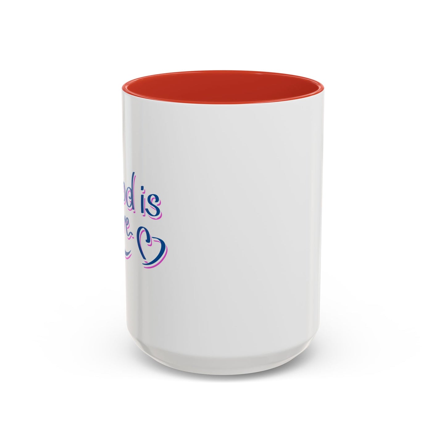 God Is Love Accent Coffee Mug (11, 15oz)