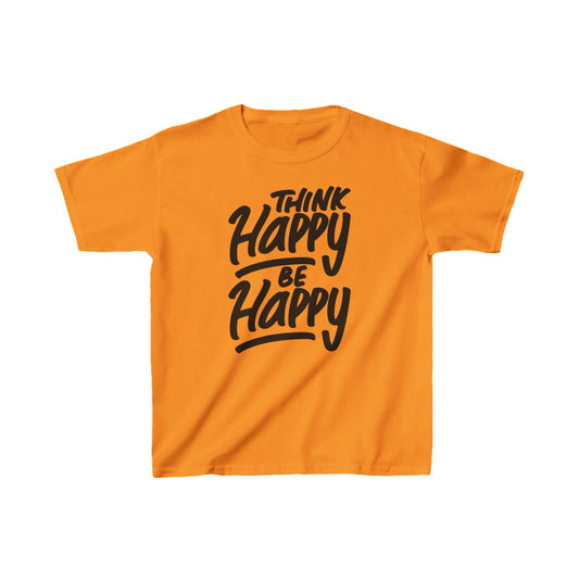 Think Happy Be Happy Kids Heavy Cotton™ Tee