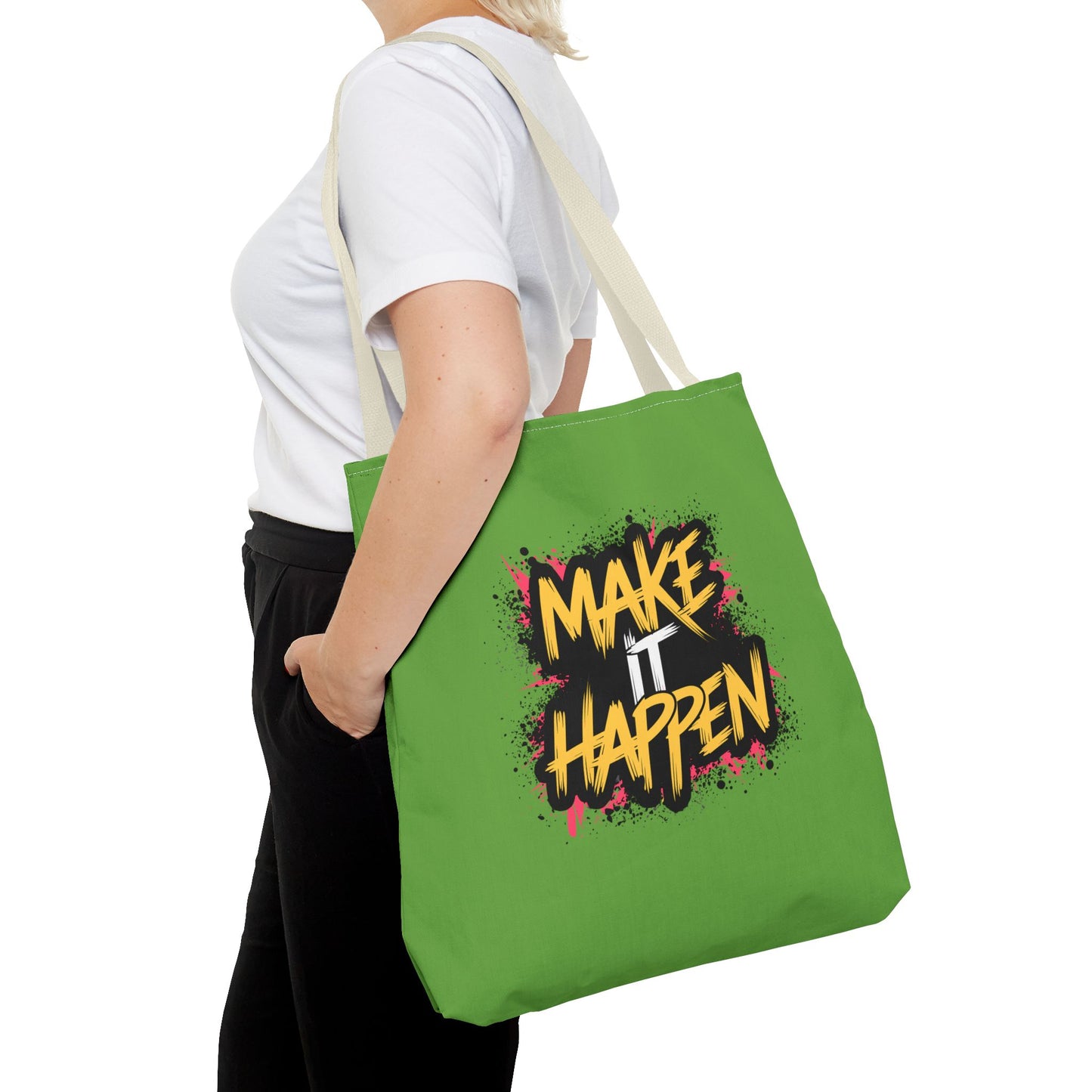Make It Happen Tote Bag (AOP)