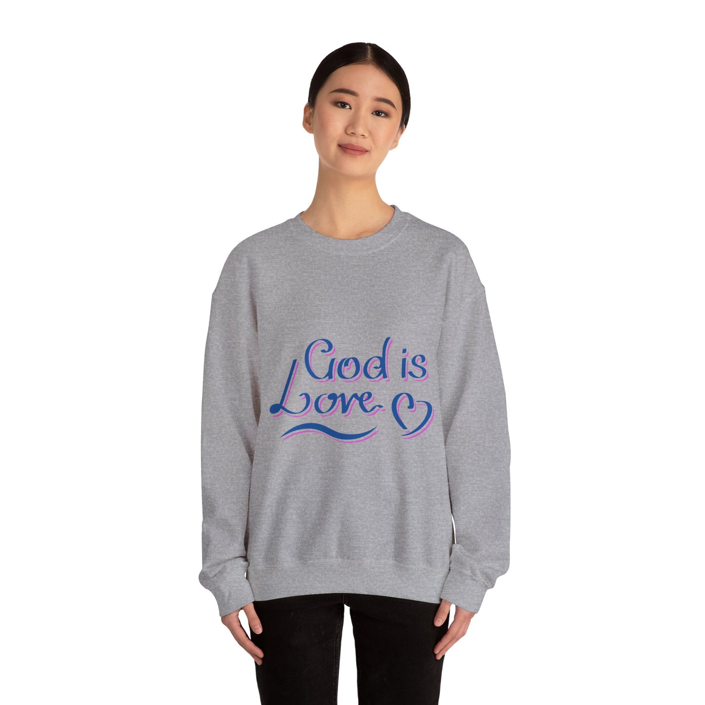 God Is Love Unisex Heavy Blend™ Crewneck Sweatshirt