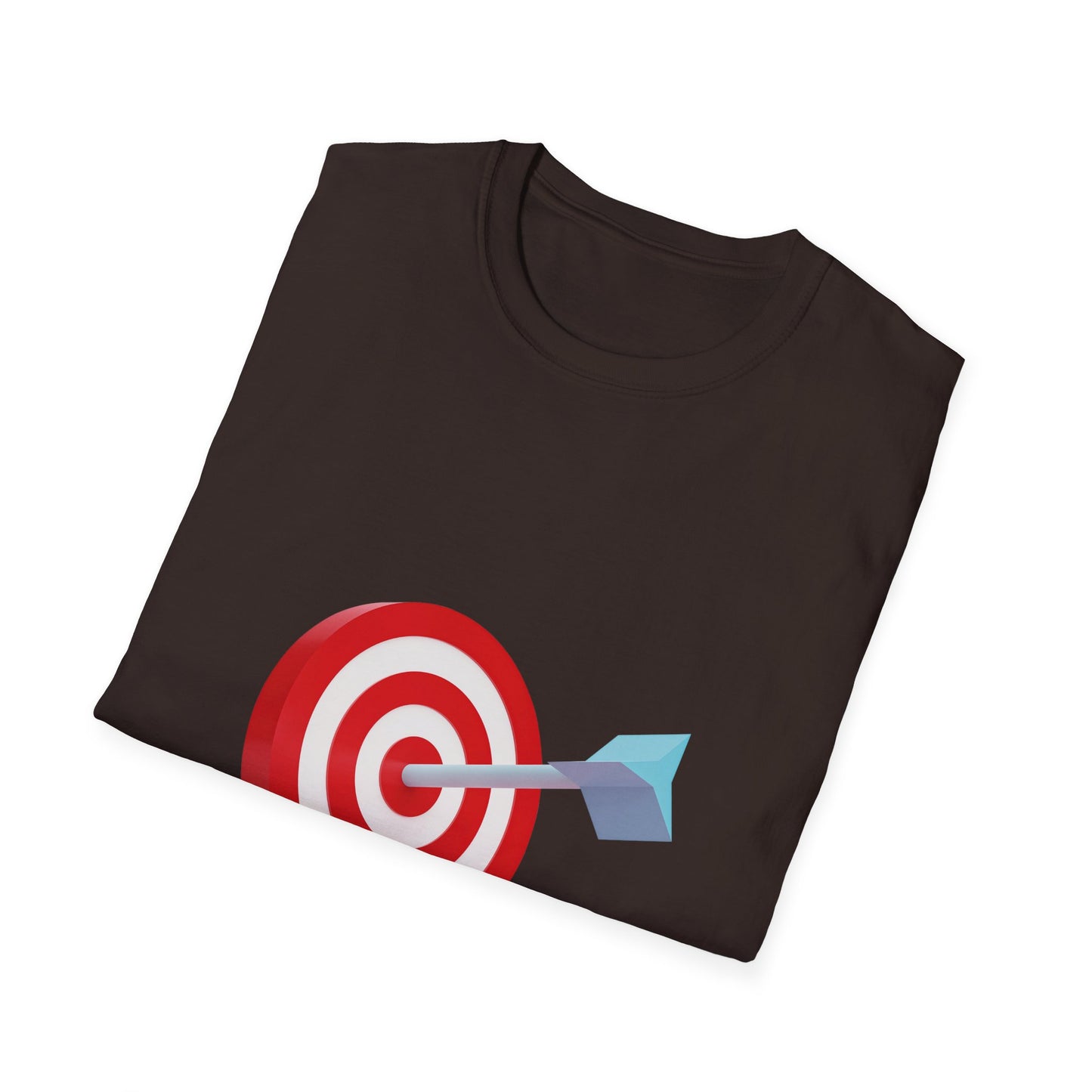 3d Render Arroe Hit The Center Of Target Or Goal Of Success Unisex Softstyle T-Shirt