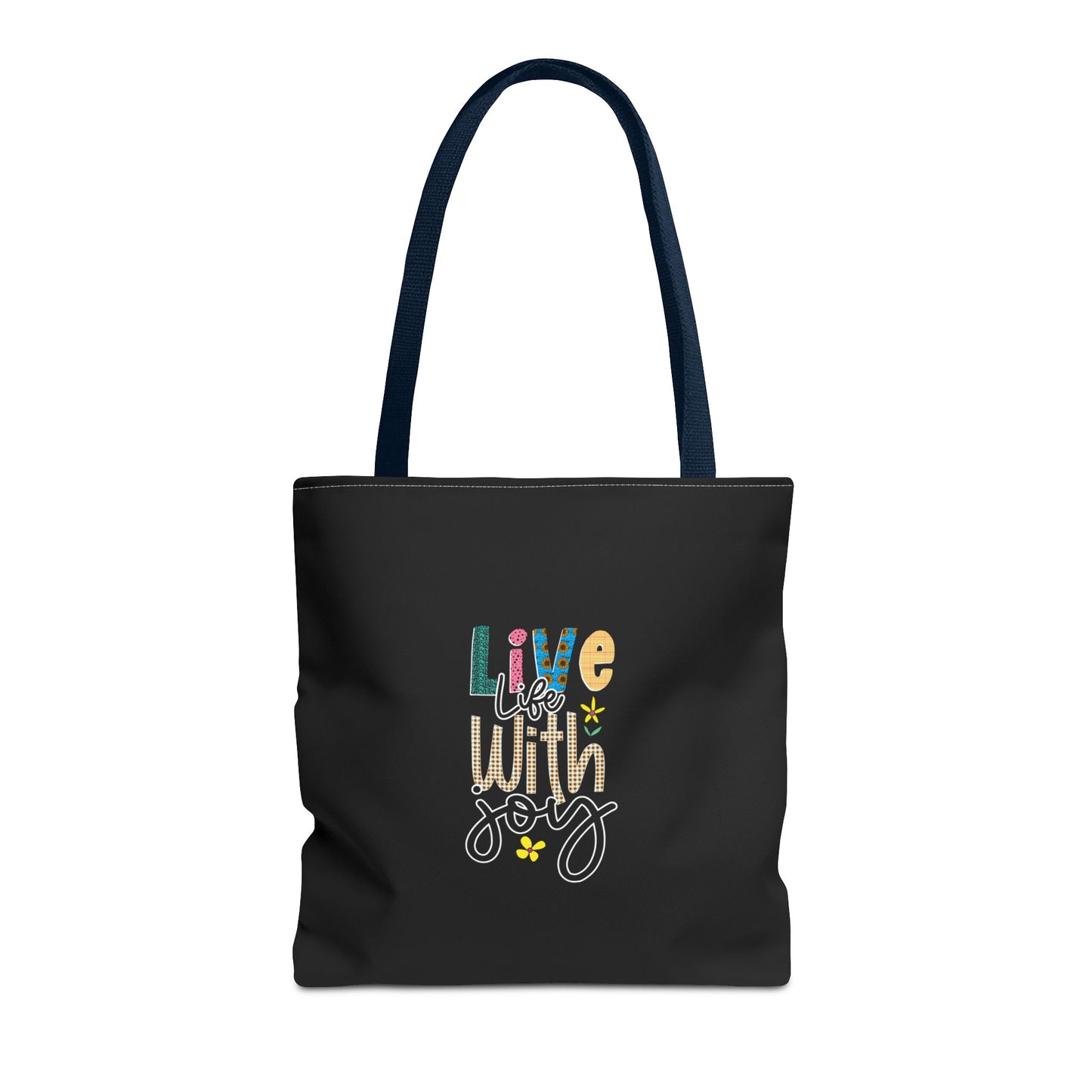 Live Life With Joy Tote Bag (AOP)