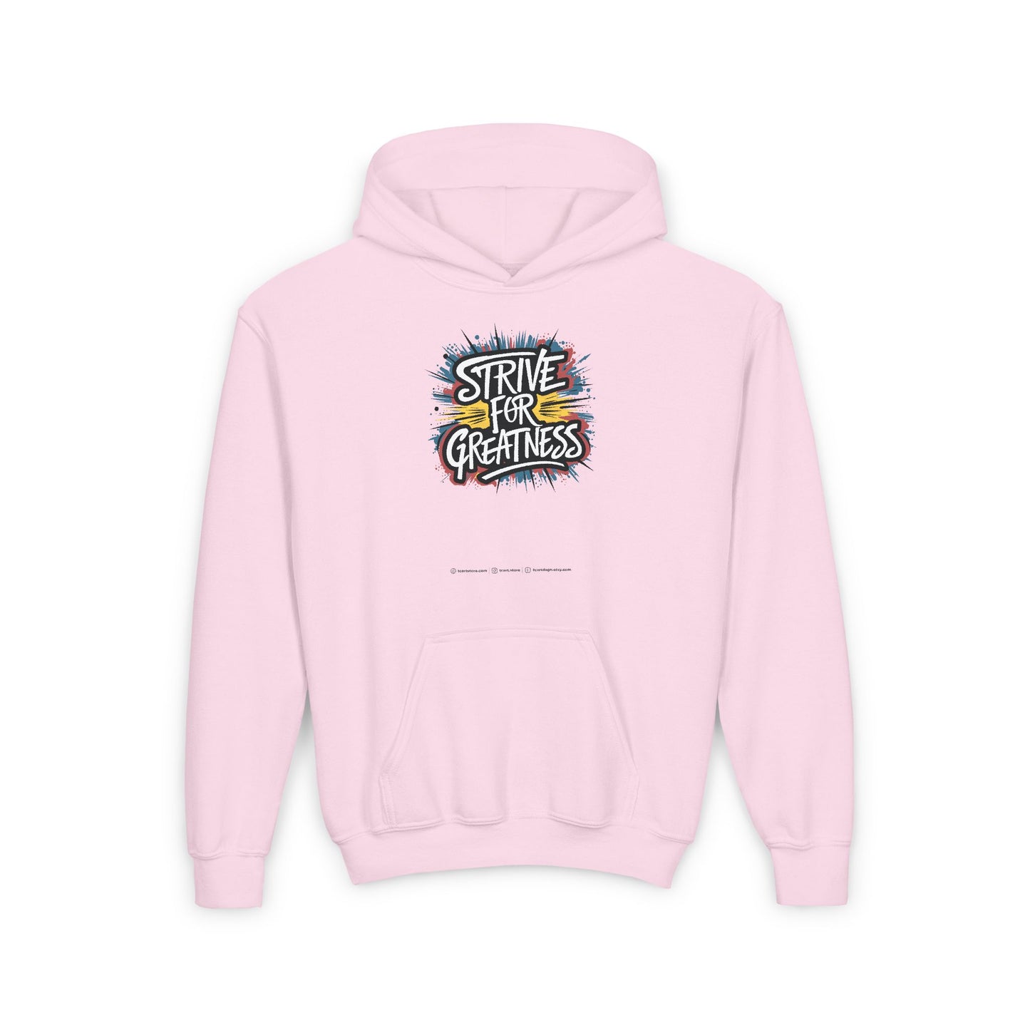 Strive For Greatness Youth Heavy Blend Hooded Sweatshirt