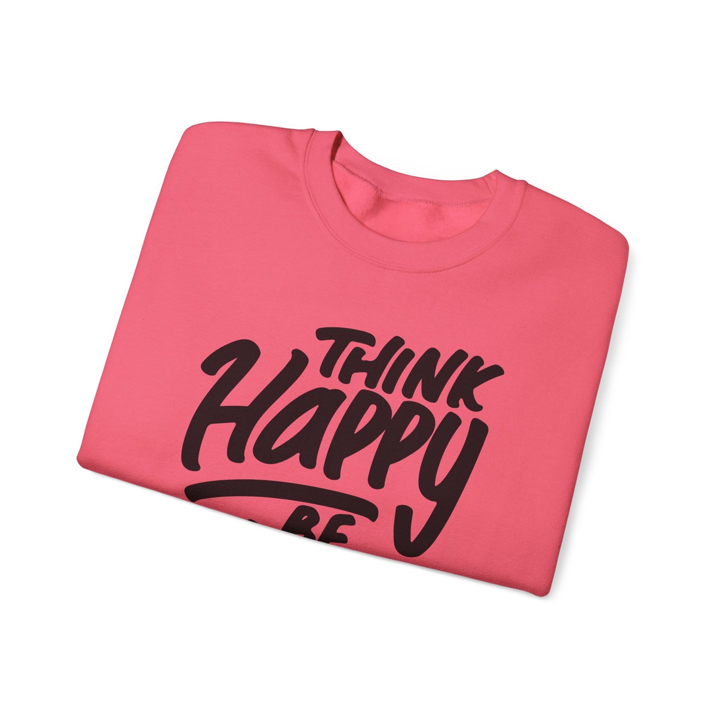 Think Happy Be Happy Unisex Heavy Blend™ Crewneck Sweatshirt