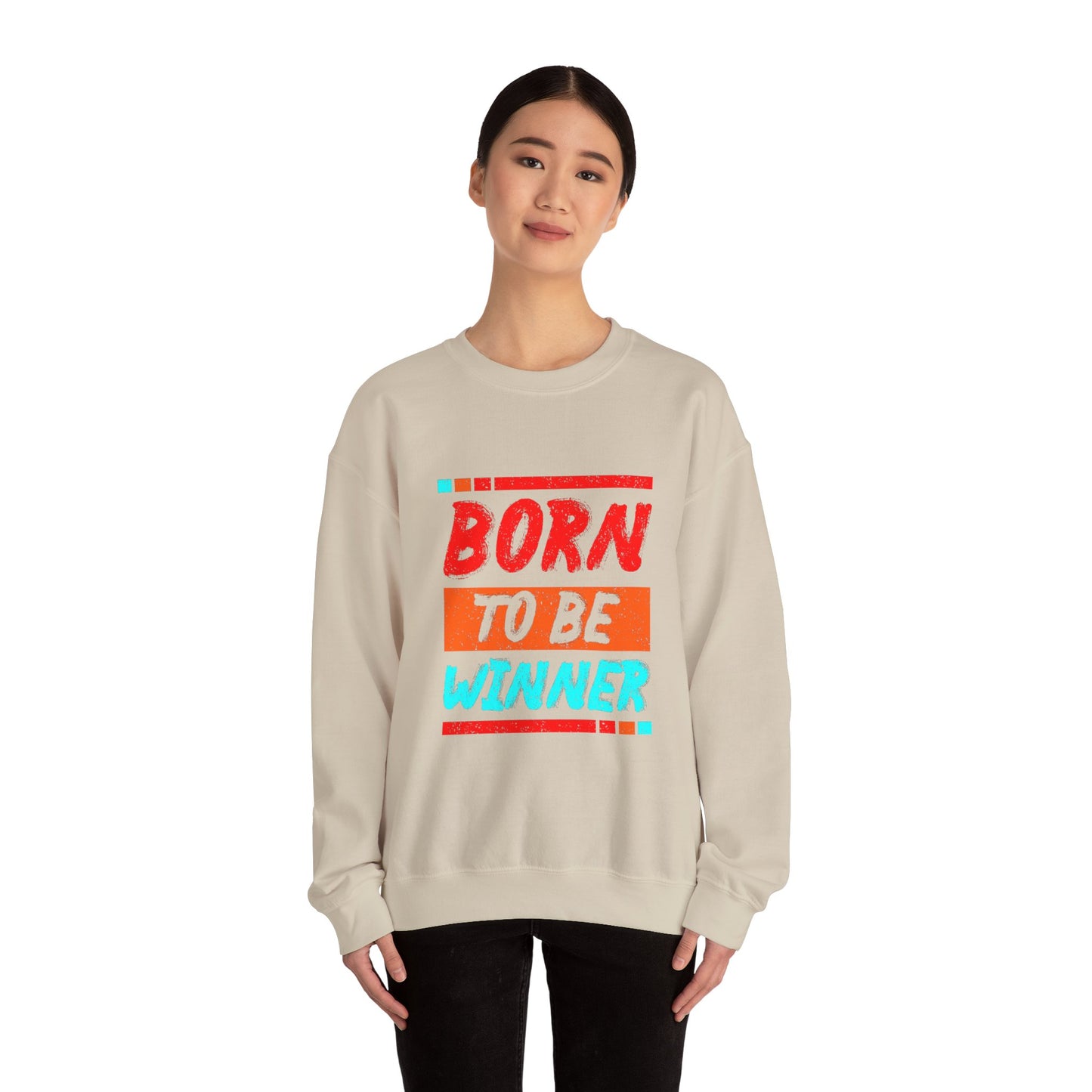 Born To Be Winner Unisex Heavy Blend™ Crewneck Sweatshirt