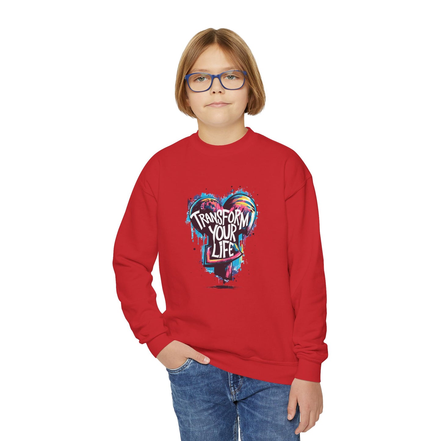 Transform Your Life Youth Crewneck Sweatshirt